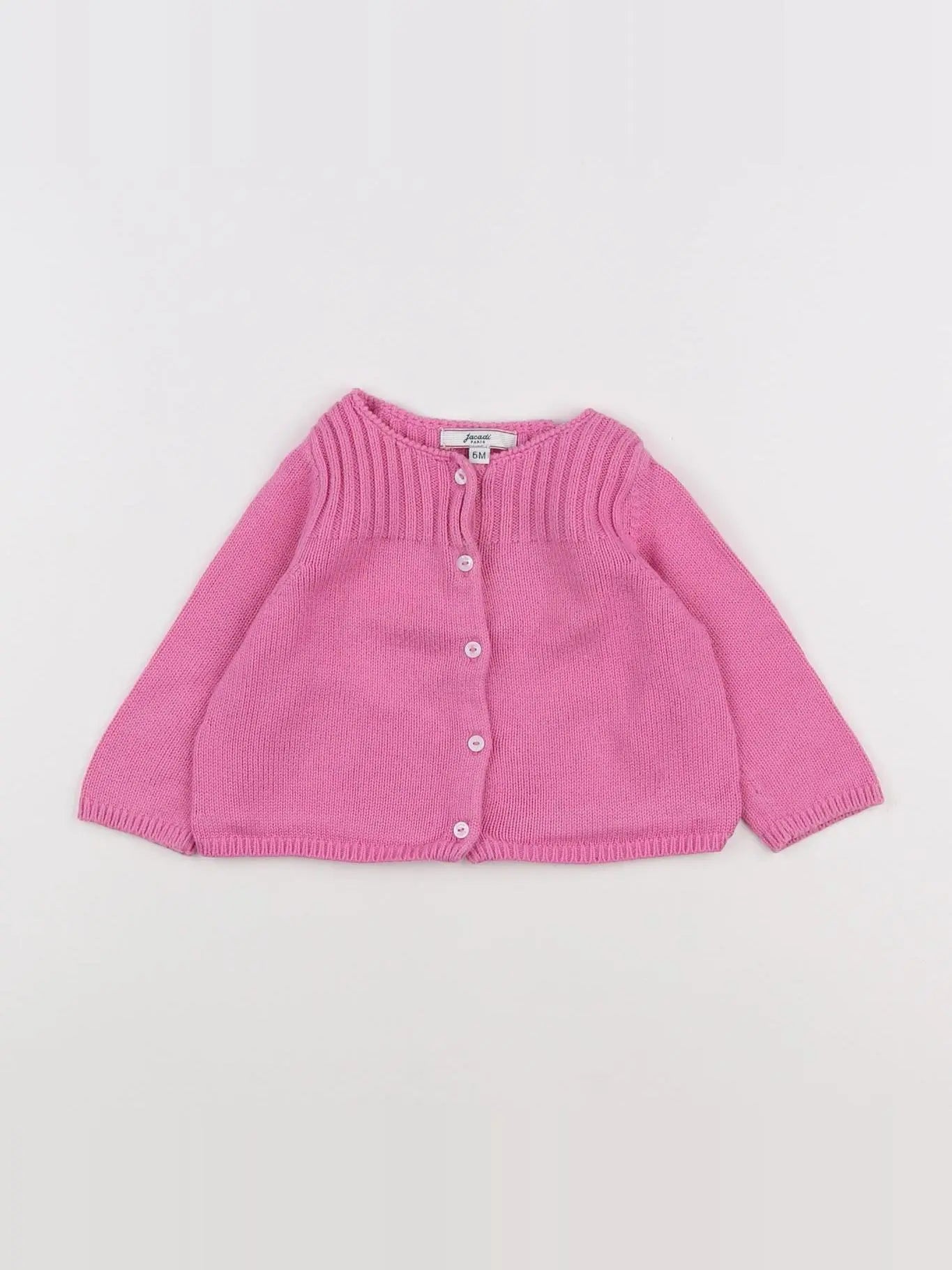 Jacadi - gilet rose - 6 mois