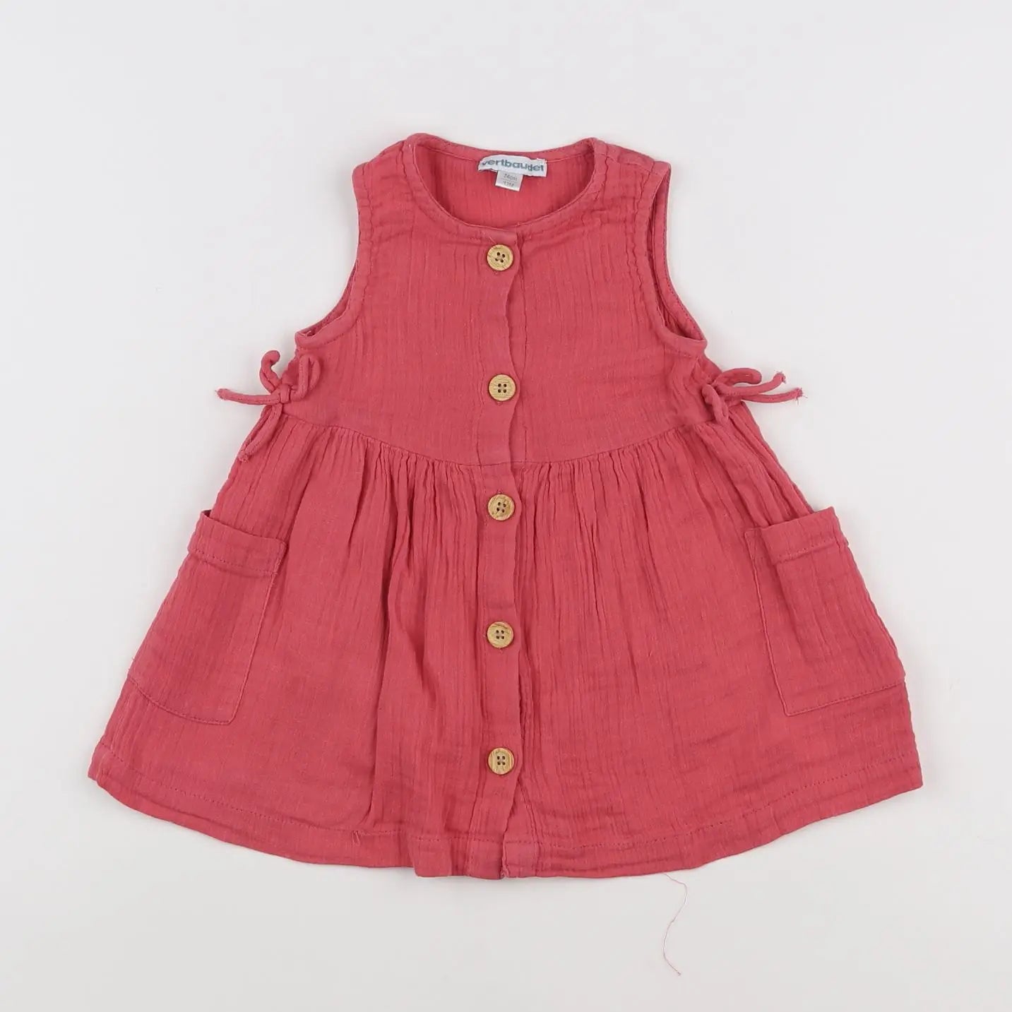 Vertbaudet - robe rose - 12 mois