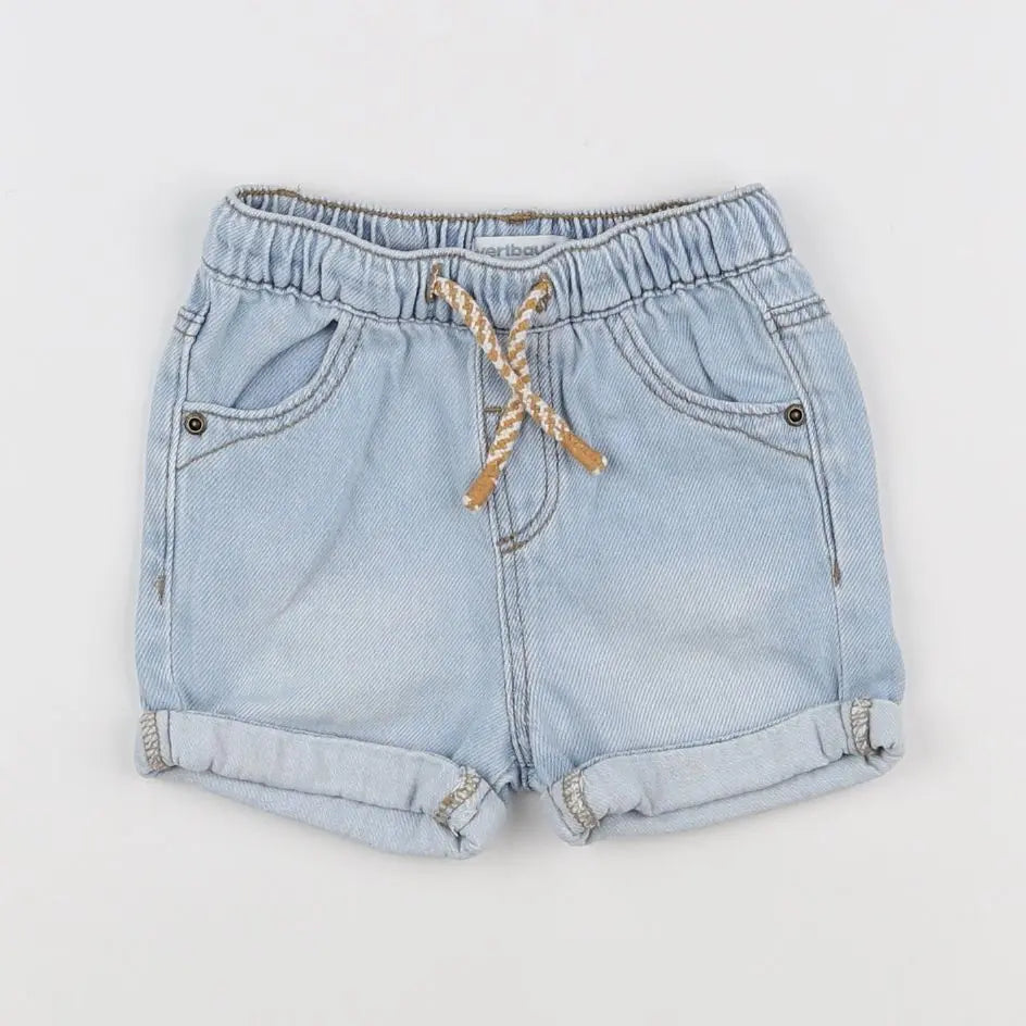 Vertbaudet - short bleu - 12 mois