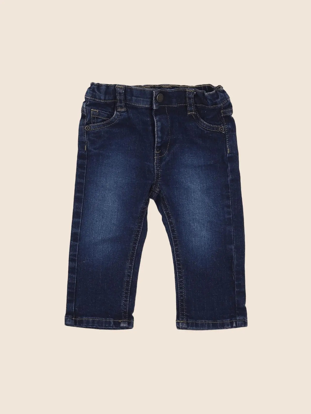 Vertbaudet - pantalon bleu - 9 mois