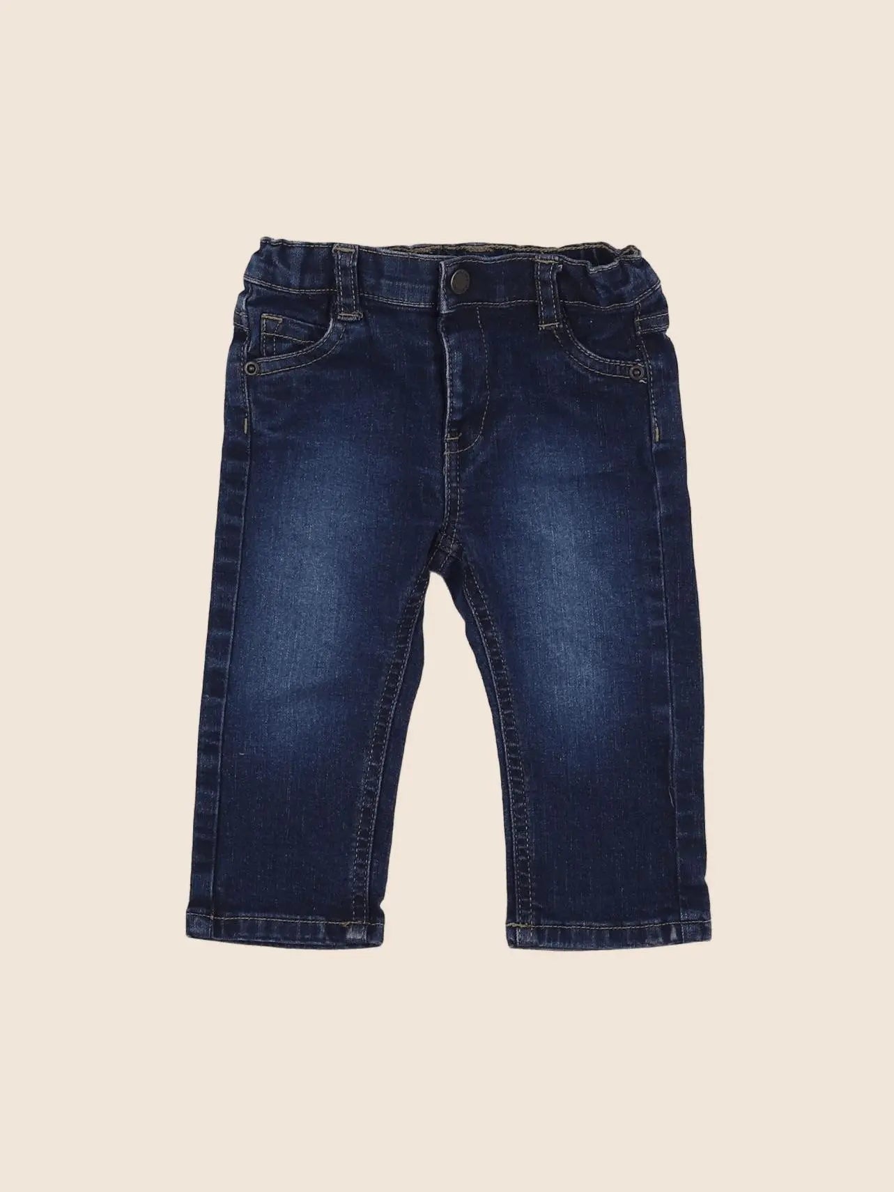 Vertbaudet - pantalon bleu - 9 mois
