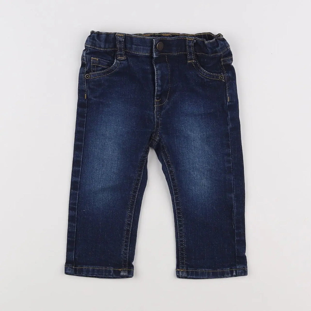 Vertbaudet - pantalon bleu - 9 mois