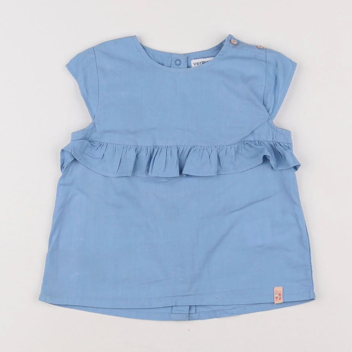 Vertbaudet - blouse bleu - 2 ans