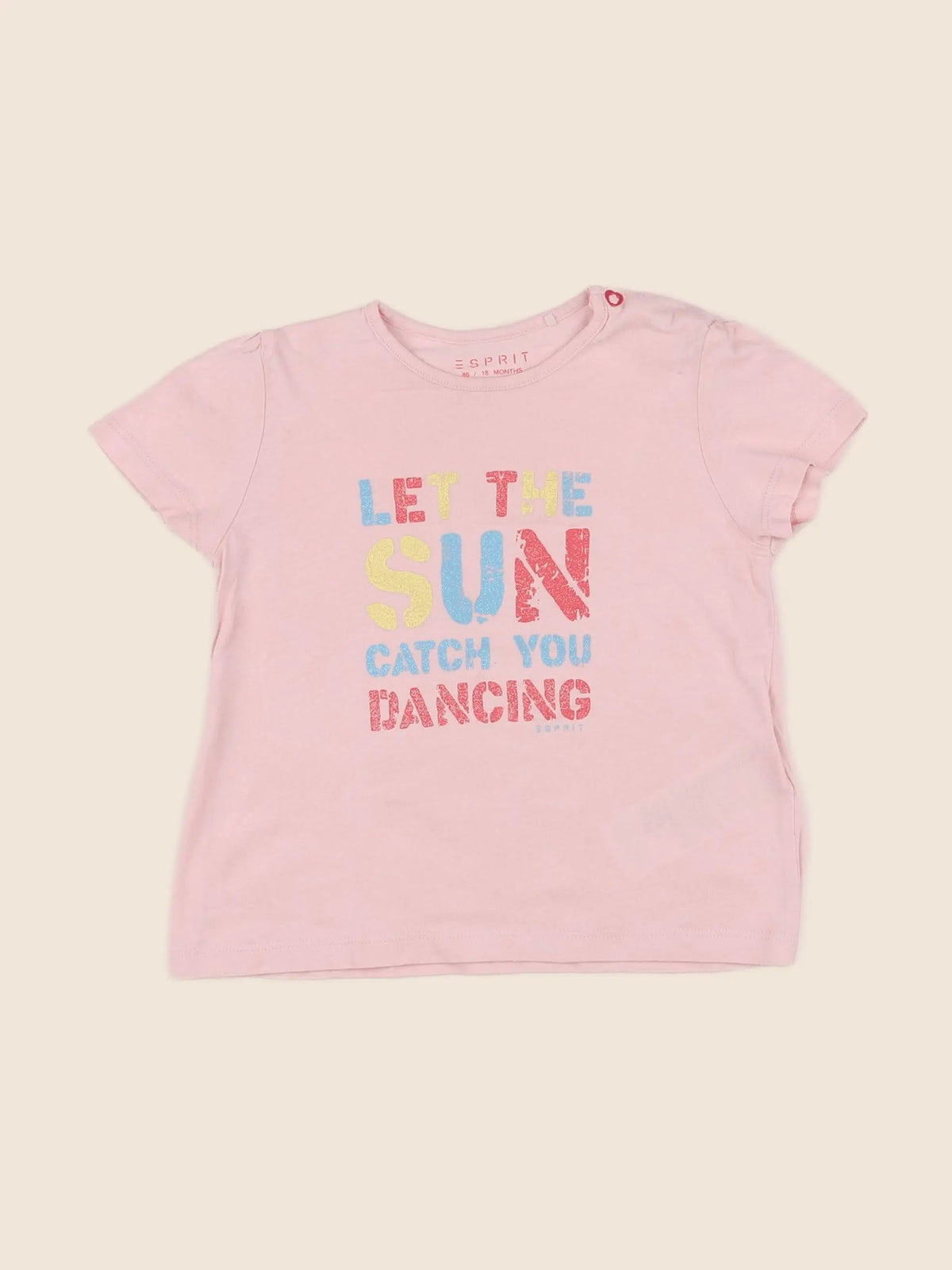 Esprit - tee-shirt rose - 18 mois