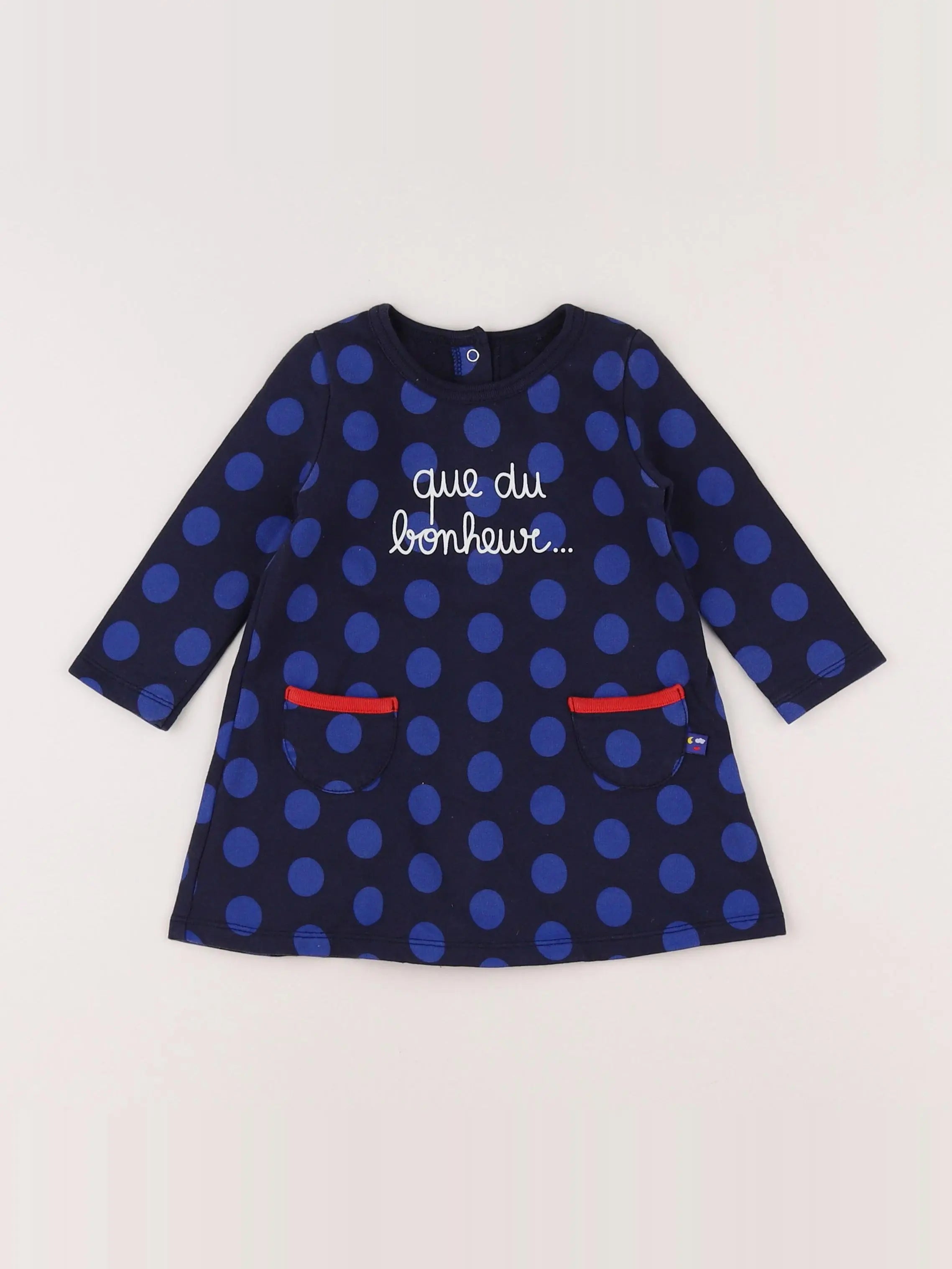Absorba - robe bleu - 12 mois
