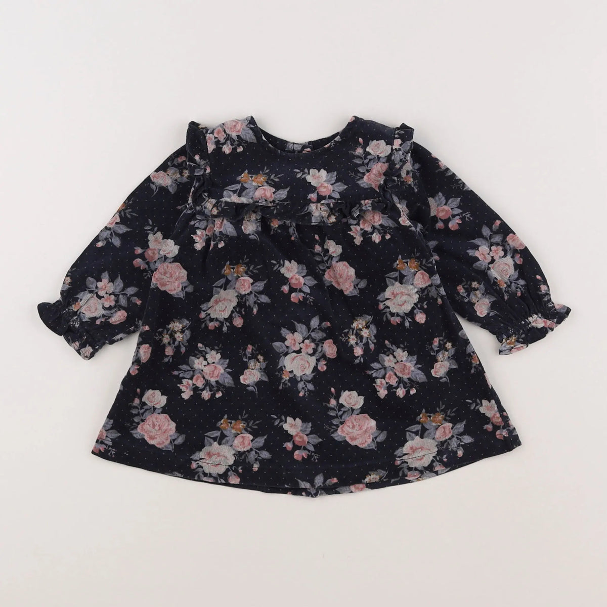 Vertbaudet - robe gris - 3 mois