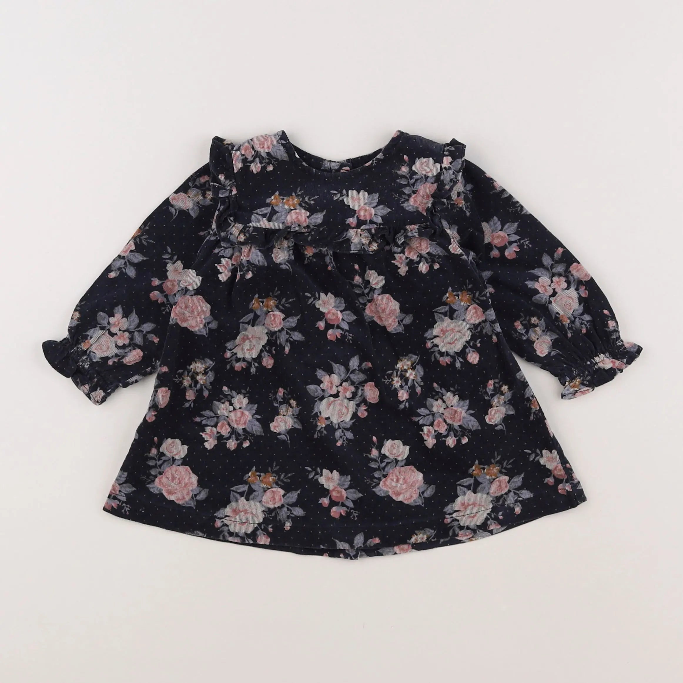 Vertbaudet - robe gris - 3 mois