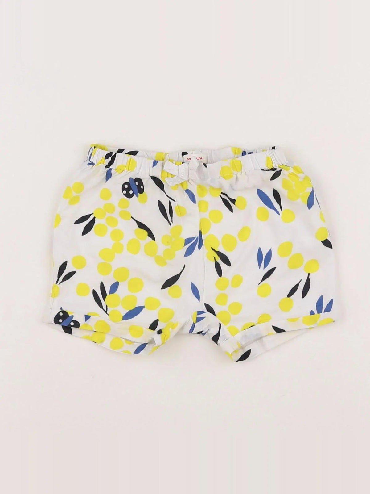 Catimini - short blanc, bleu, jaune - 12 mois