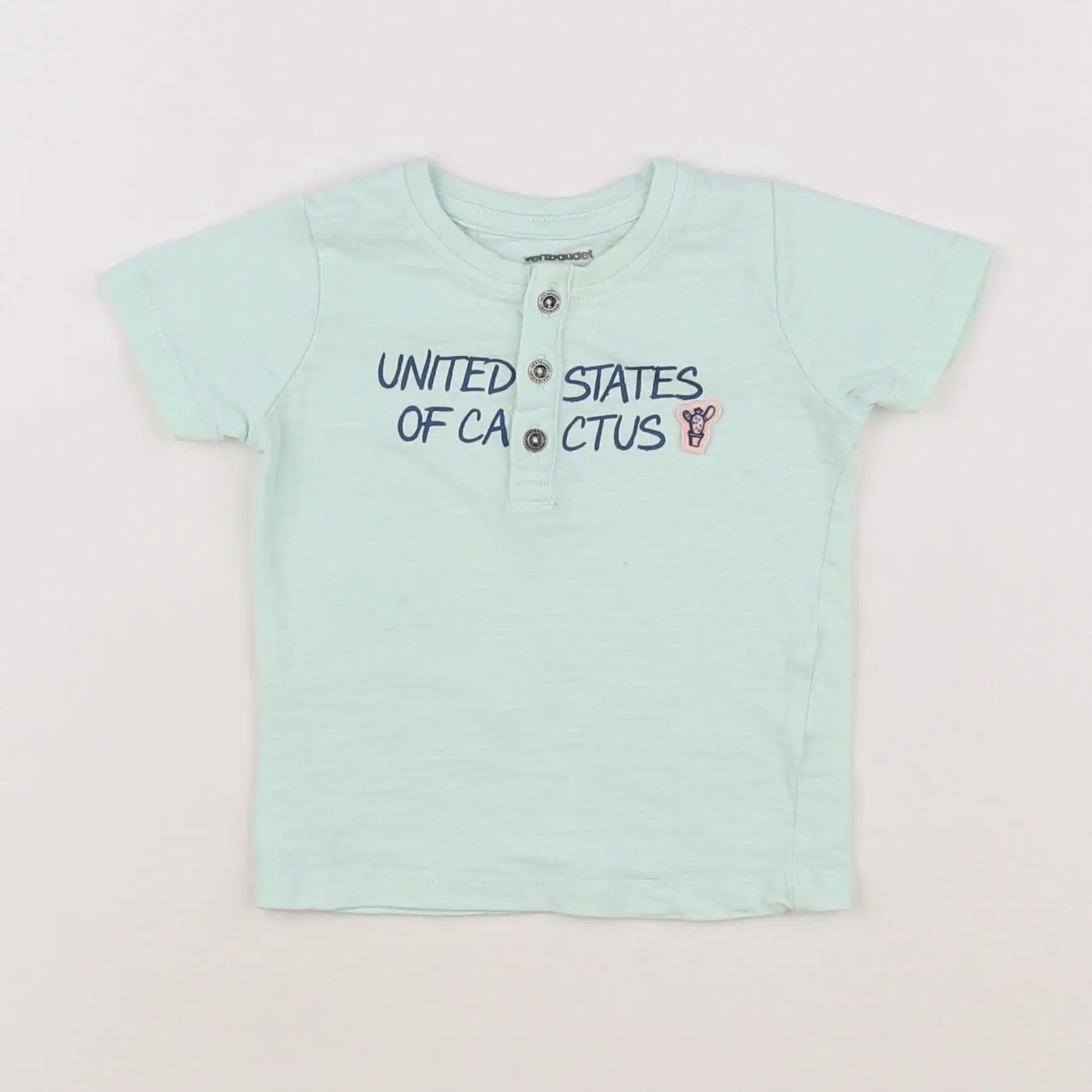 Vertbaudet - tee-shirt vert - 6 mois
