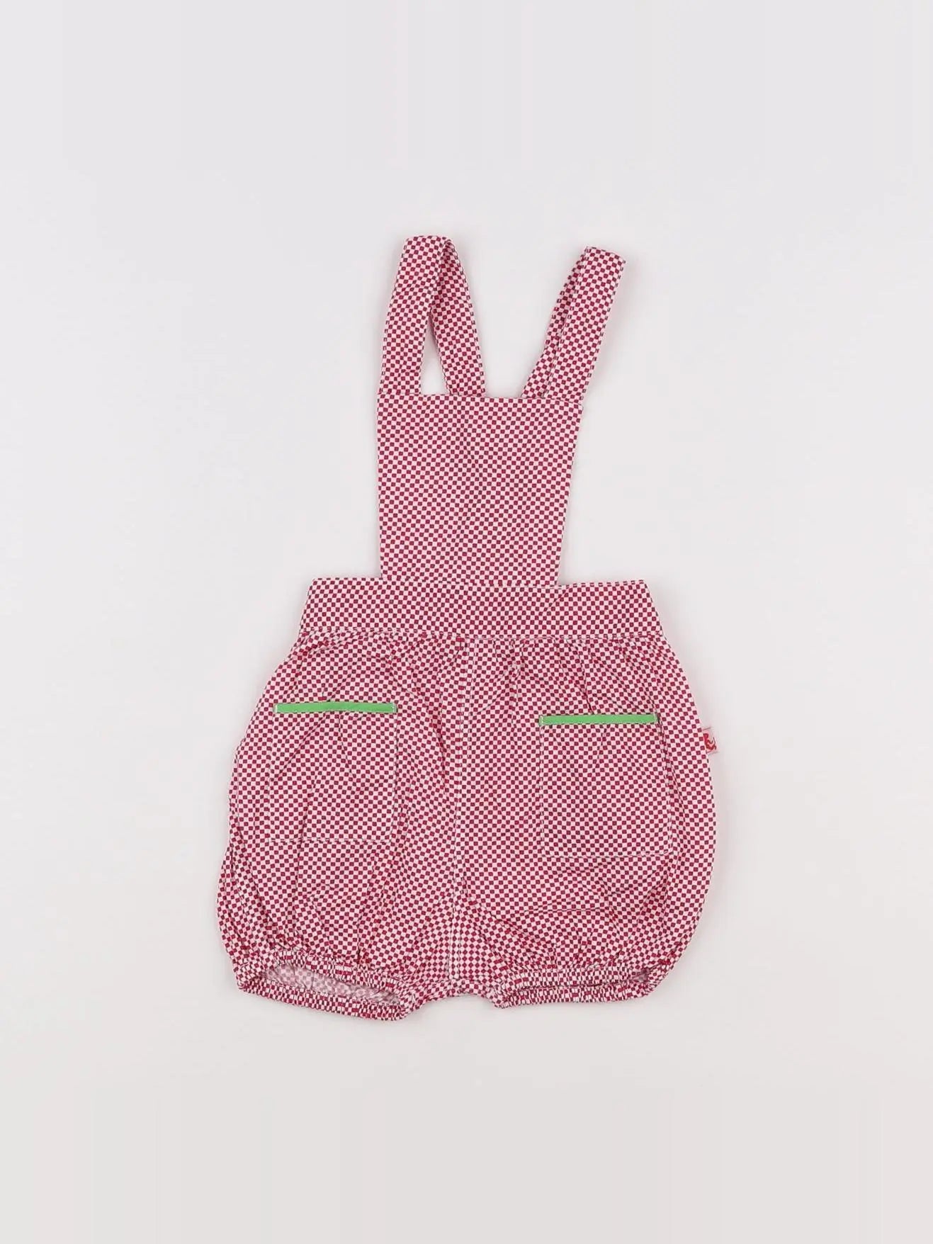 Petit Pan - salopette rouge - 6 mois