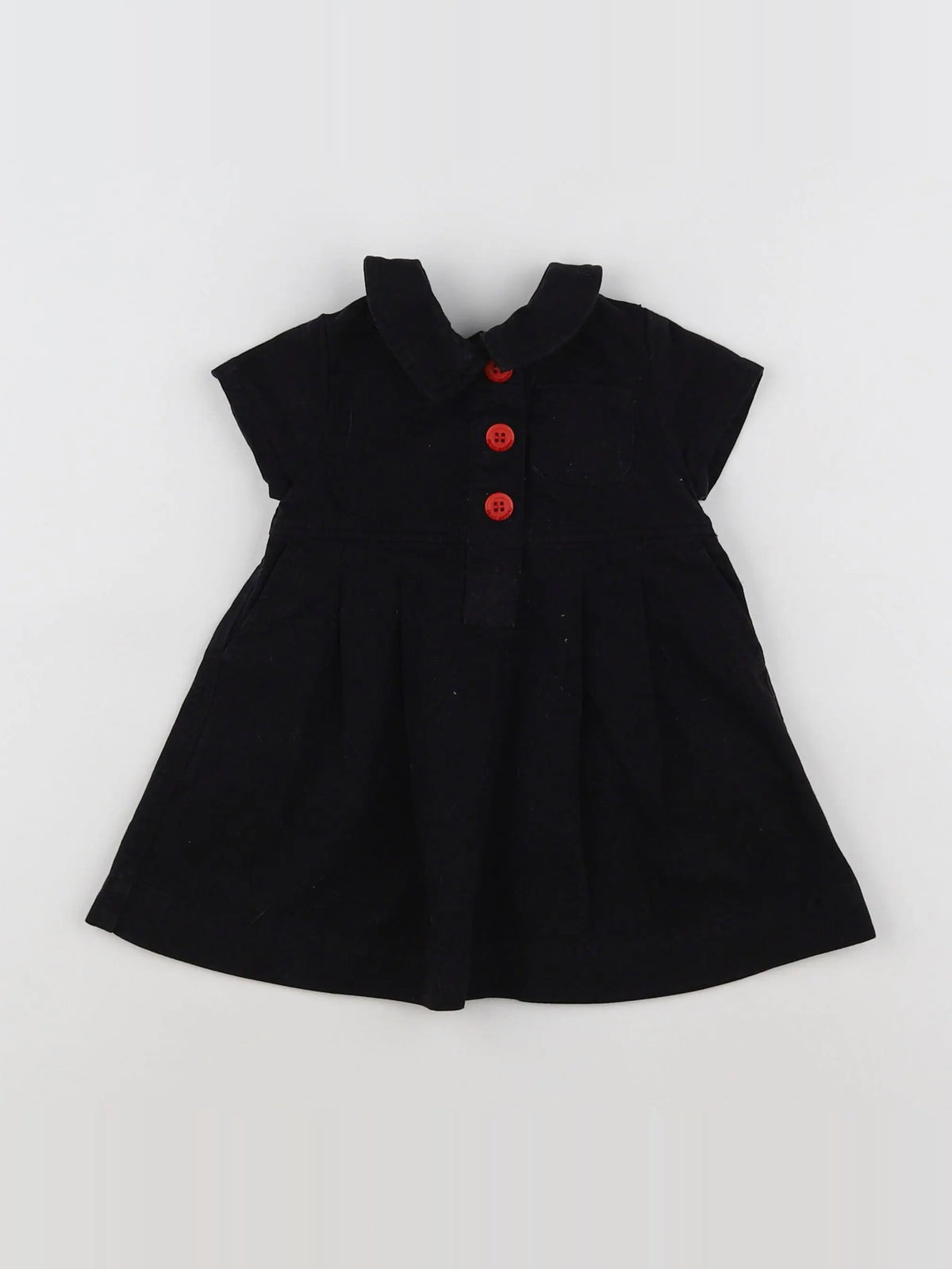 Petit Bateau - robe noir - 3 mois