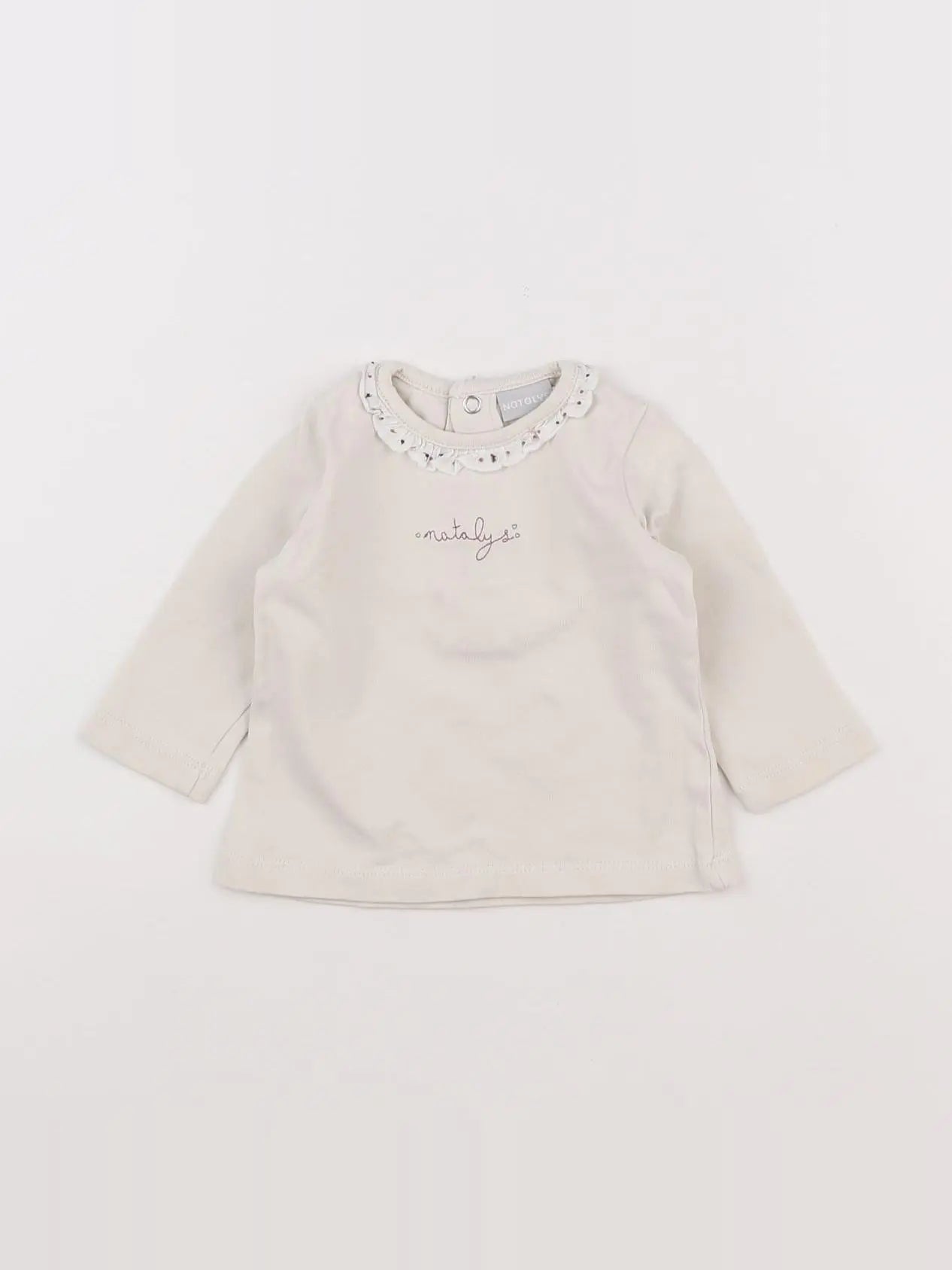 Natalys - tee-shirt beige - 9 mois