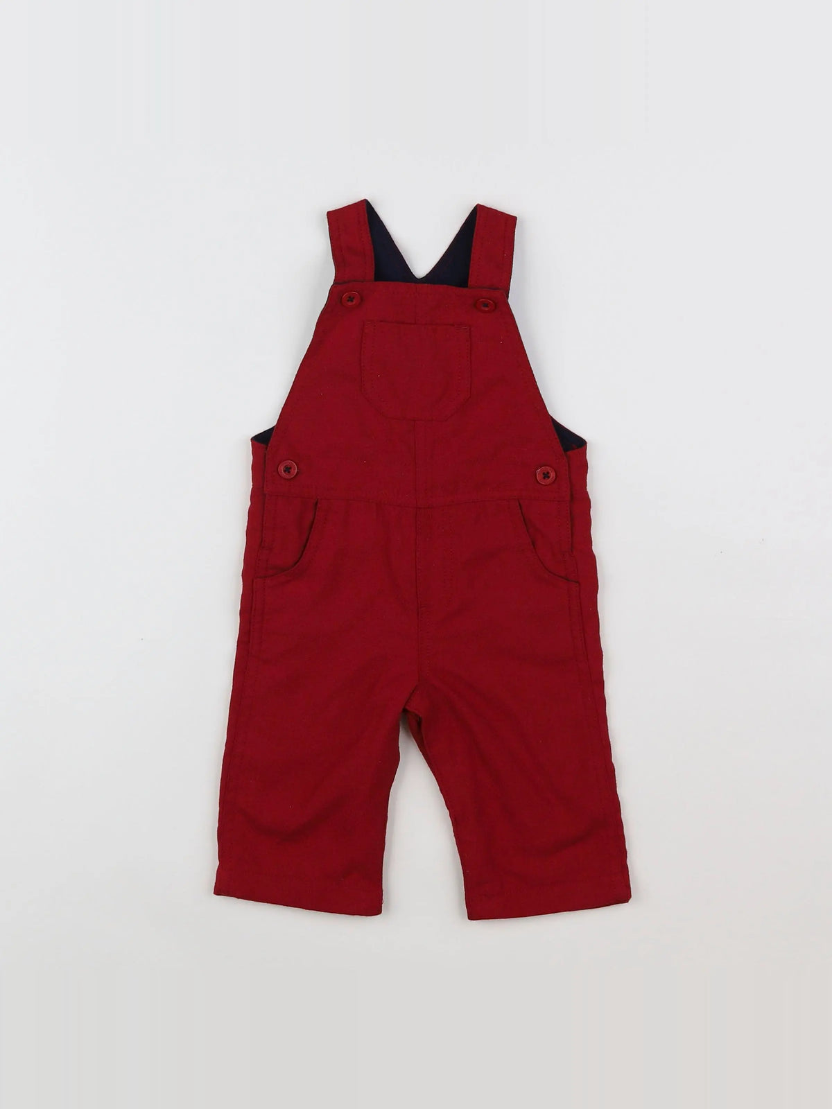 Natalys - salopette rouge - 6 mois