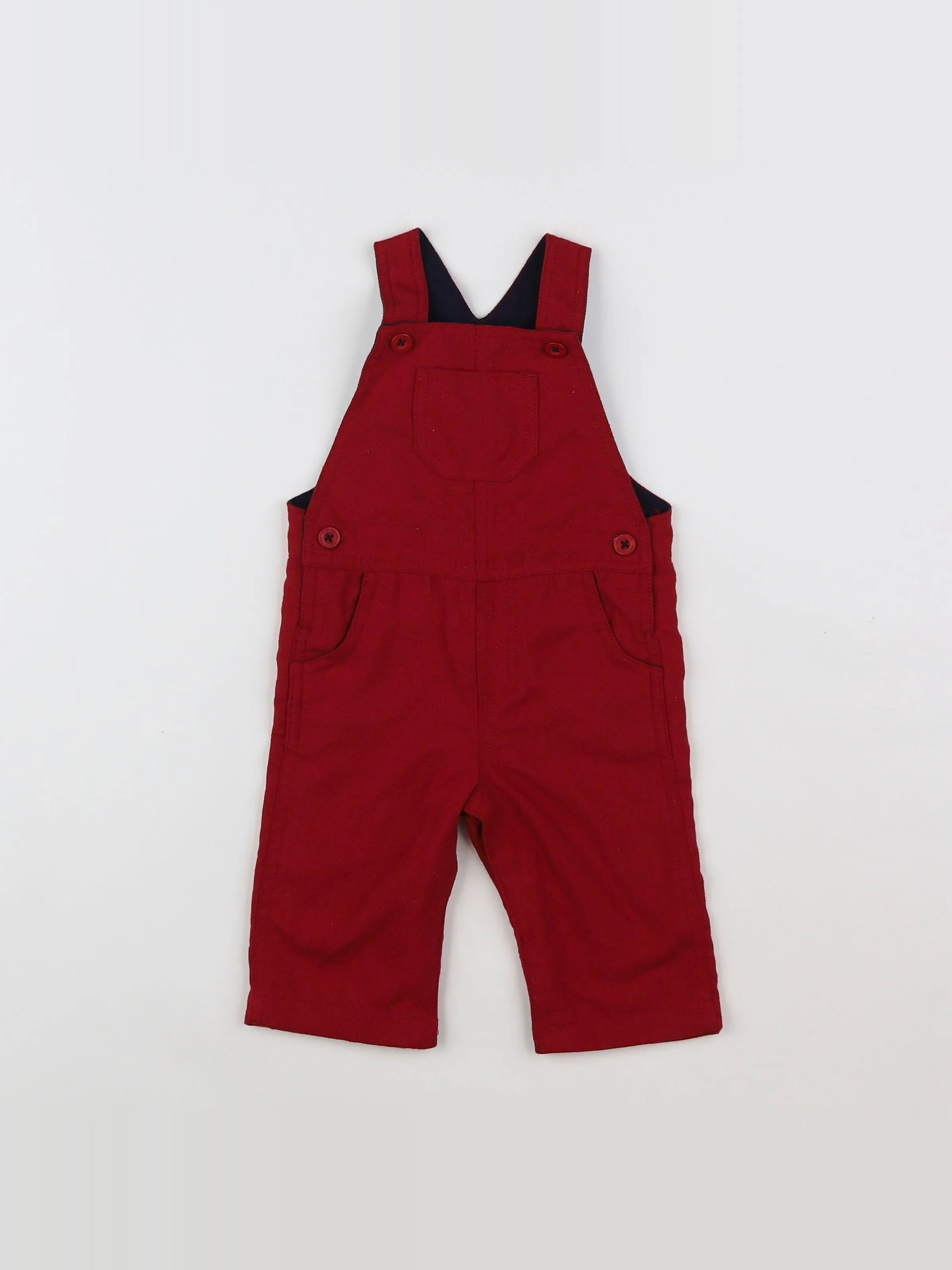 Natalys - salopette rouge - 6 mois