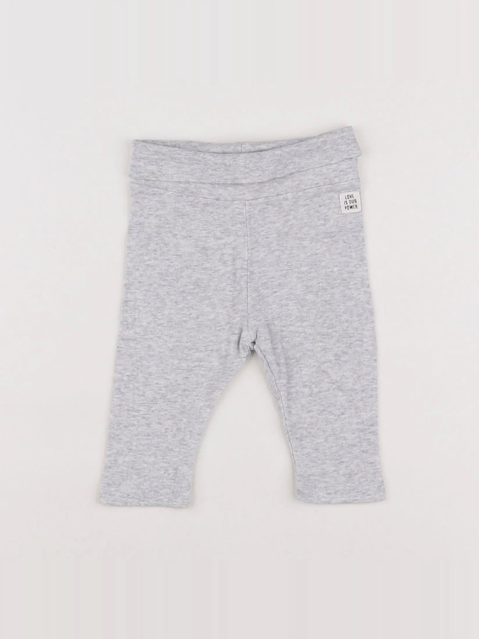 H&M - legging gris - 3 mois
