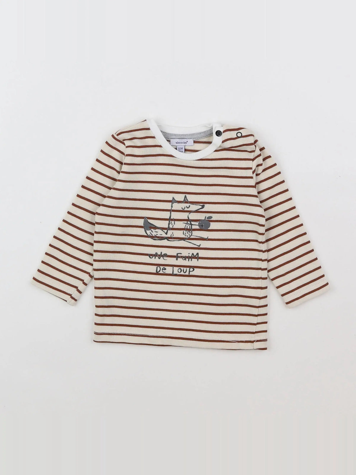 Absorba - tee-shirt beige, marron - 12 mois