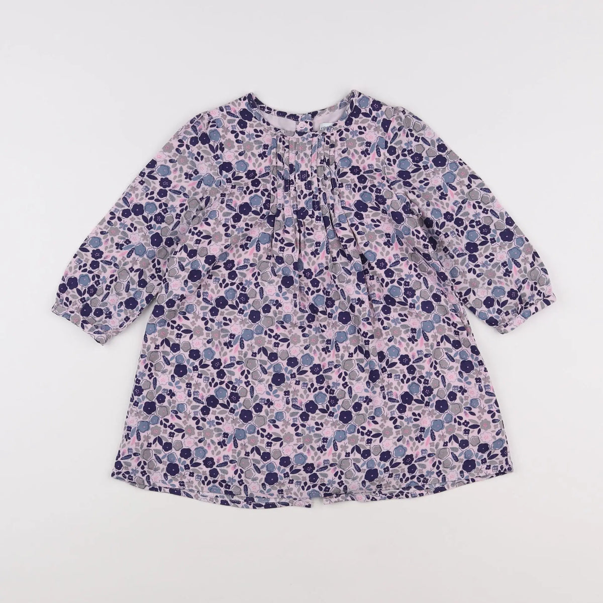 Vertbaudet - robe rose, bleu - 2 ans
