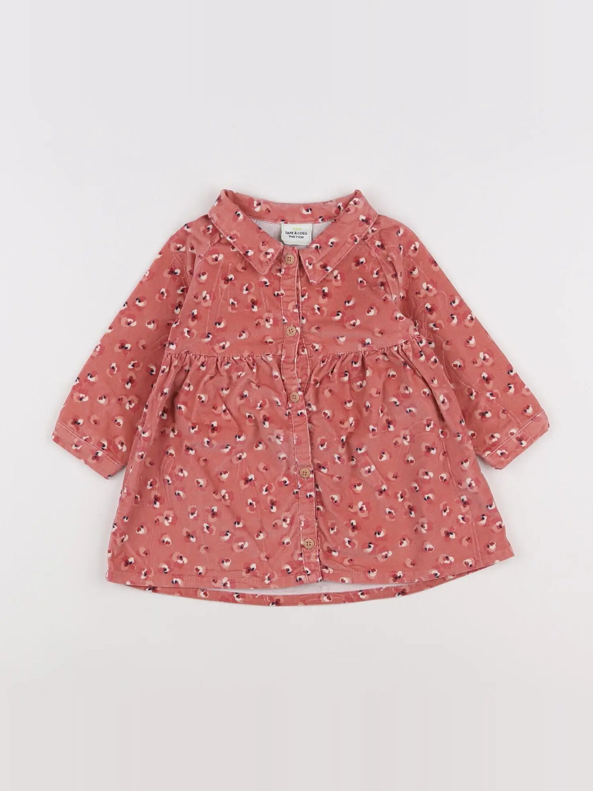 Tape à l'oeil - robe rose - 9 mois