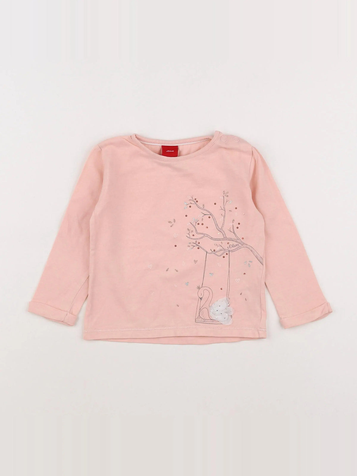 s.Oliver - tee-shirt rose - 12 mois
