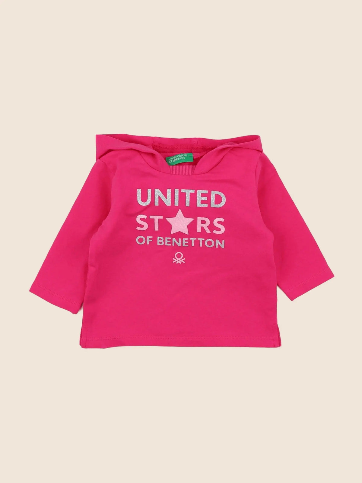 Benetton - tee-shirt rose - 3/6 mois