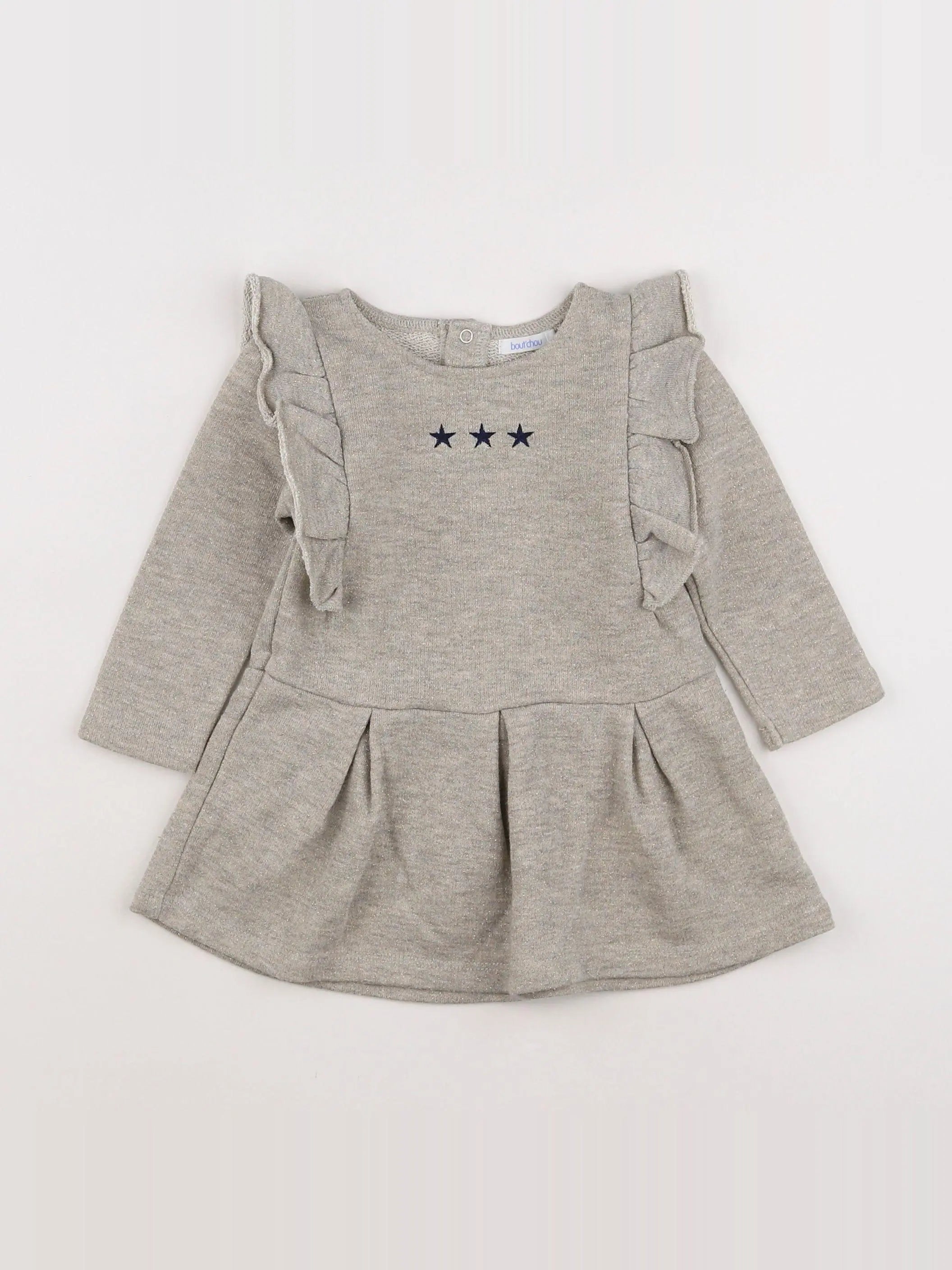 Boutchou - robe or, gris - 9 mois