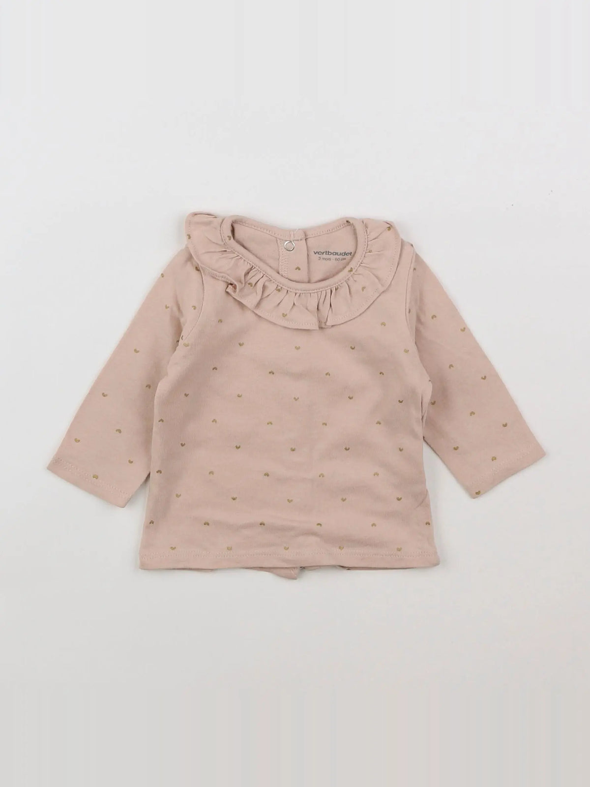 Vertbaudet - tee-shirt rose - 3 mois