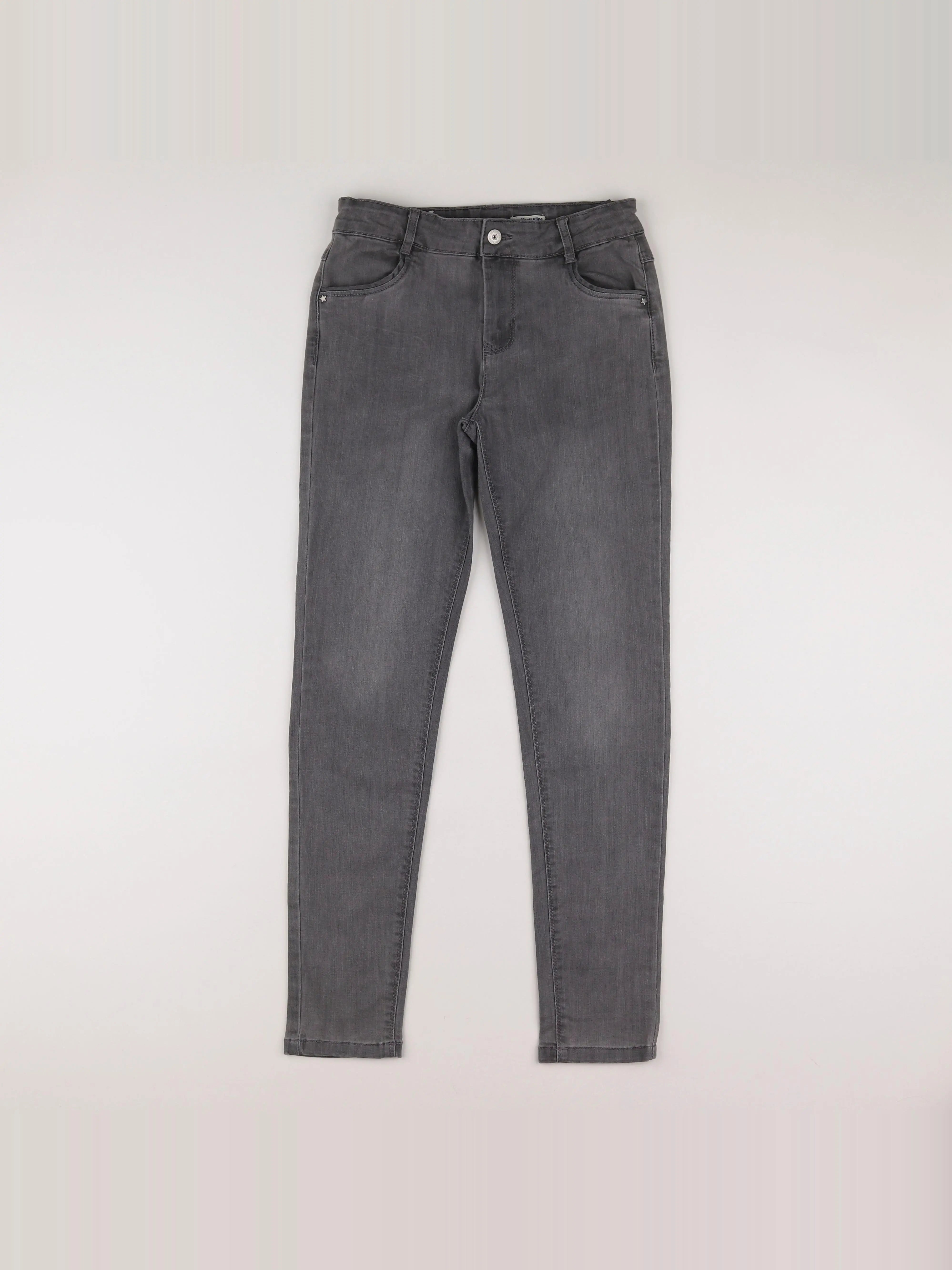 Vertbaudet - jean gris - 12 ans