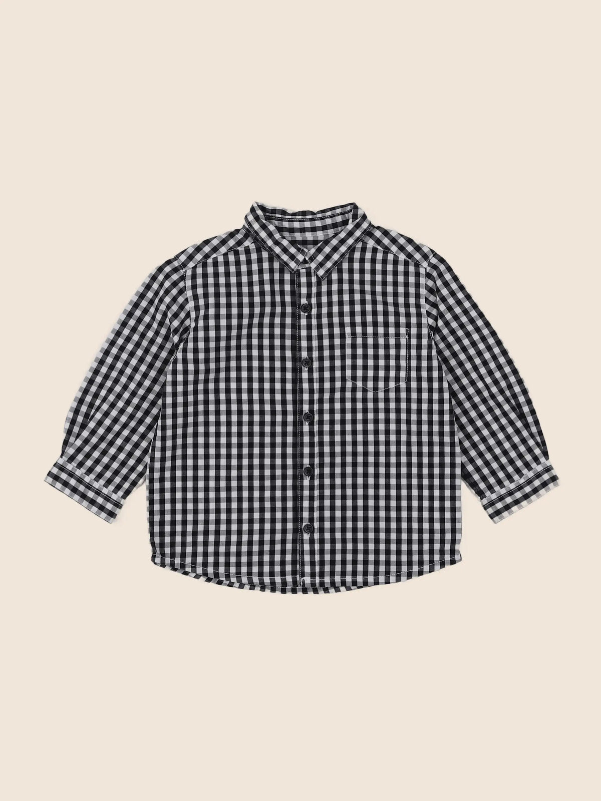 Boutchou - chemise noir - 12 mois
