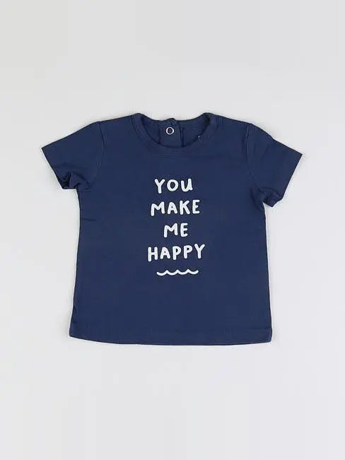 La Redoute - tee-shirt bleu, blanc - 3 mois