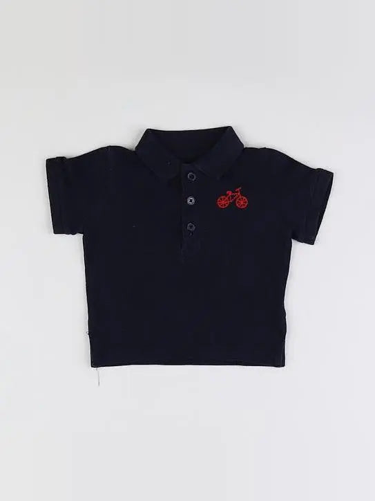 Boutchou - polo bleu - 6 mois