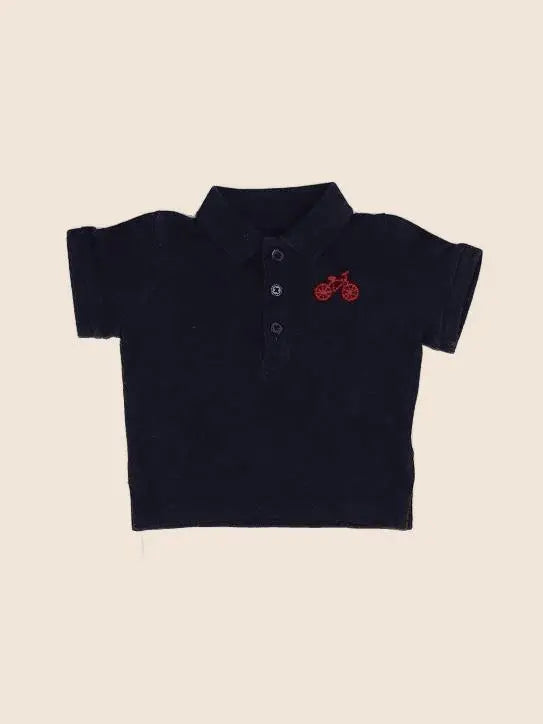 Boutchou - polo bleu - 6 mois