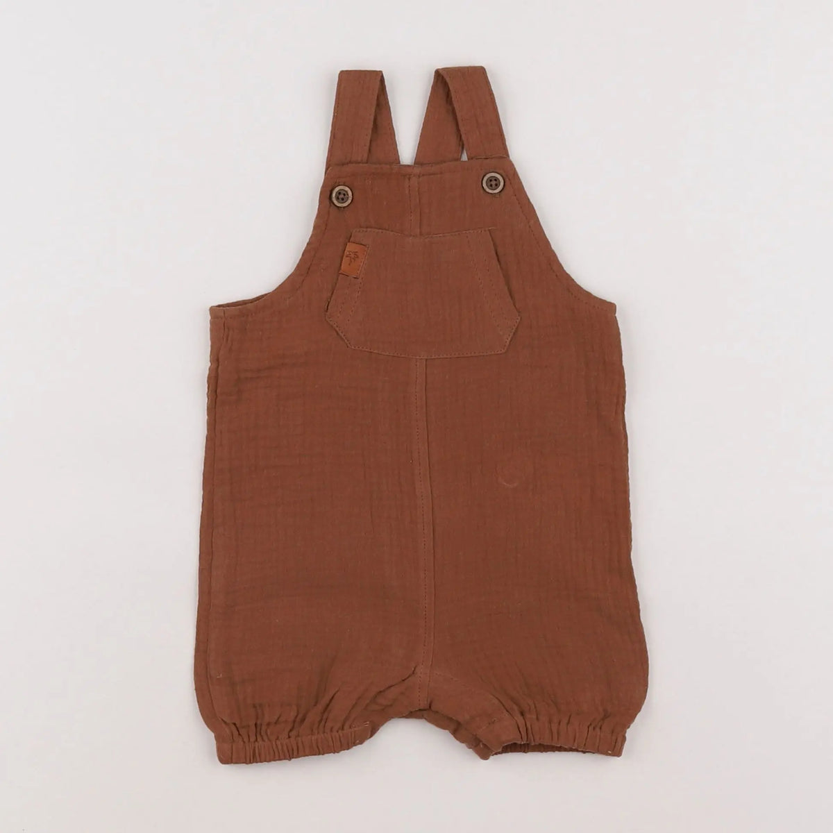 Vertbaudet - salopette marron - 3 mois