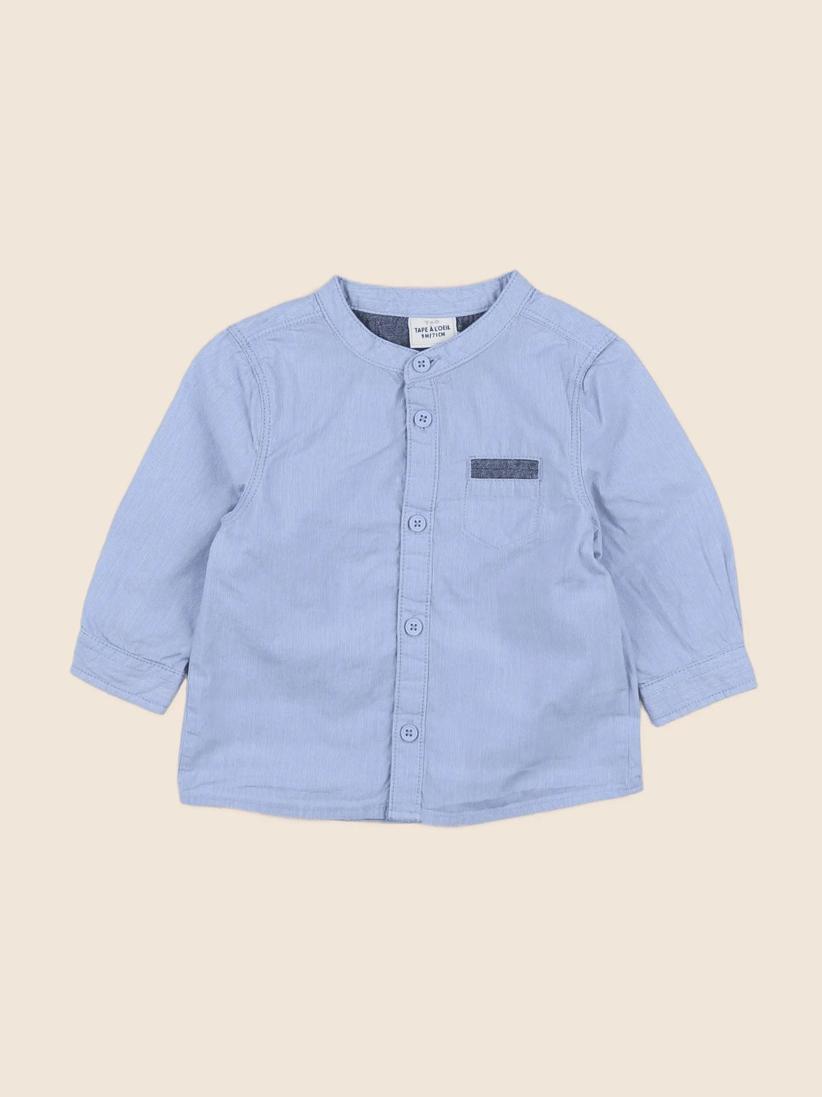 Tape à l'oeil - chemise bleu - 9 mois
