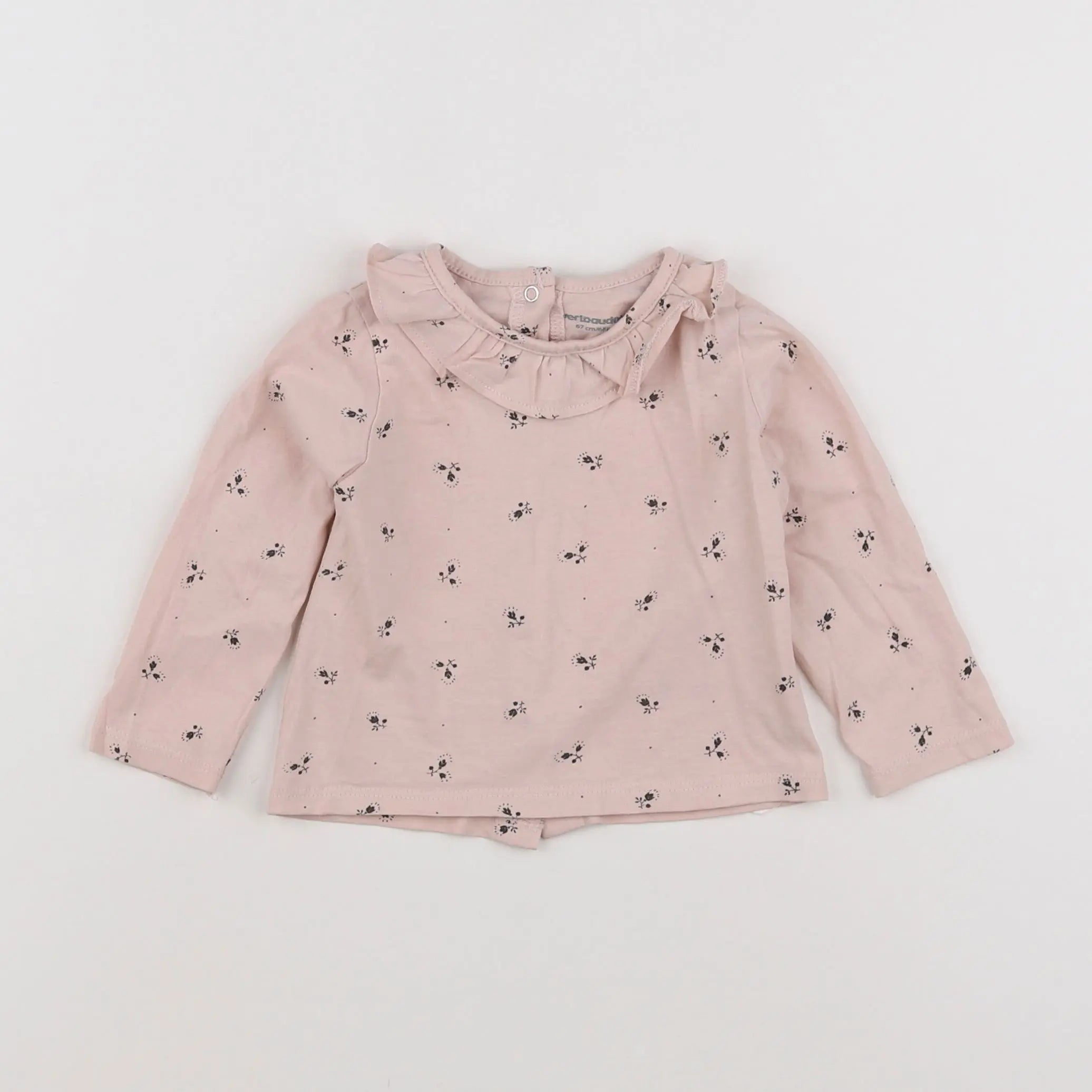 Vertbaudet - tee-shirt rose - 6 mois