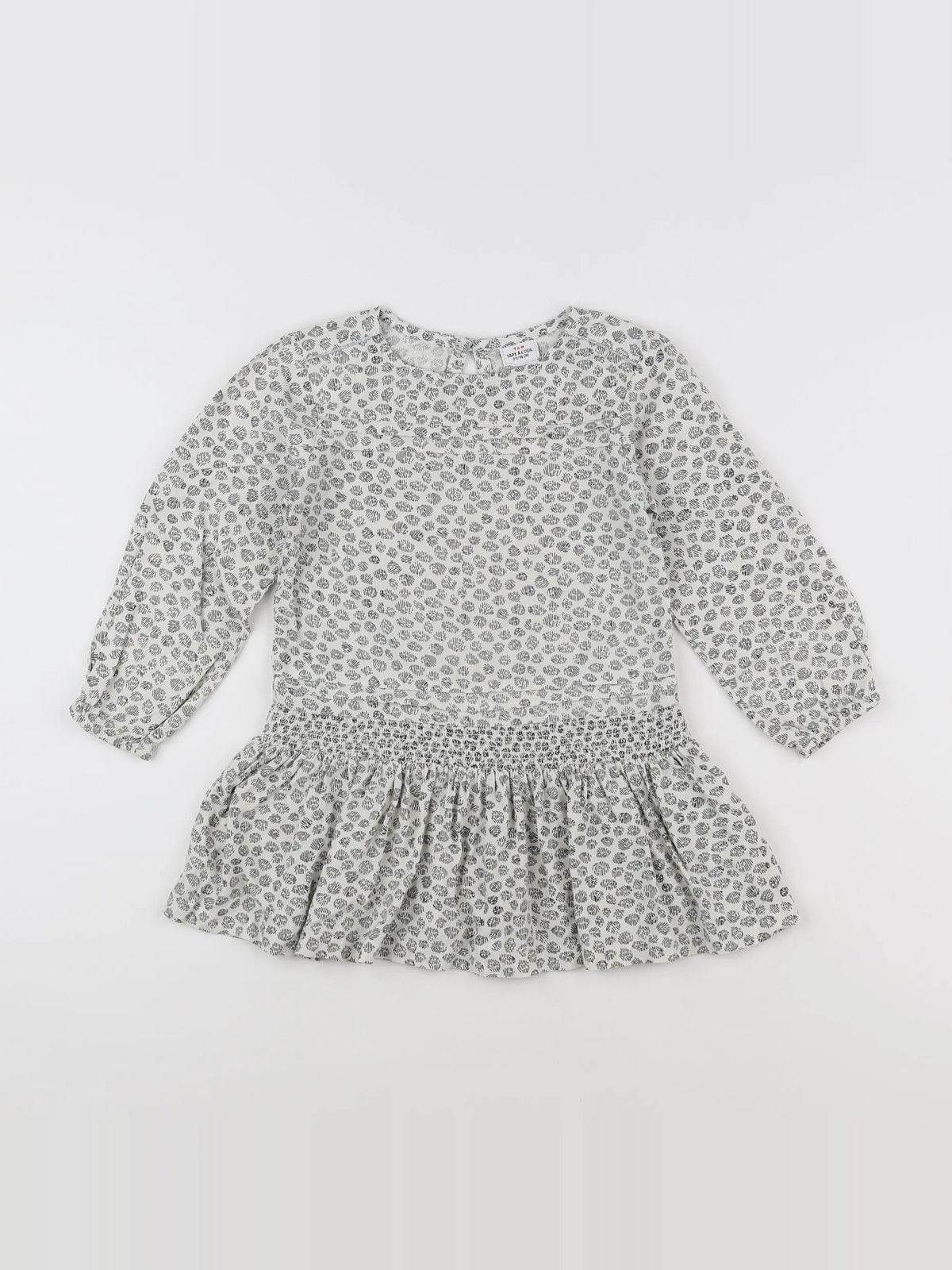 Tape à l'oeil - robe blanc, gris - 3 ans