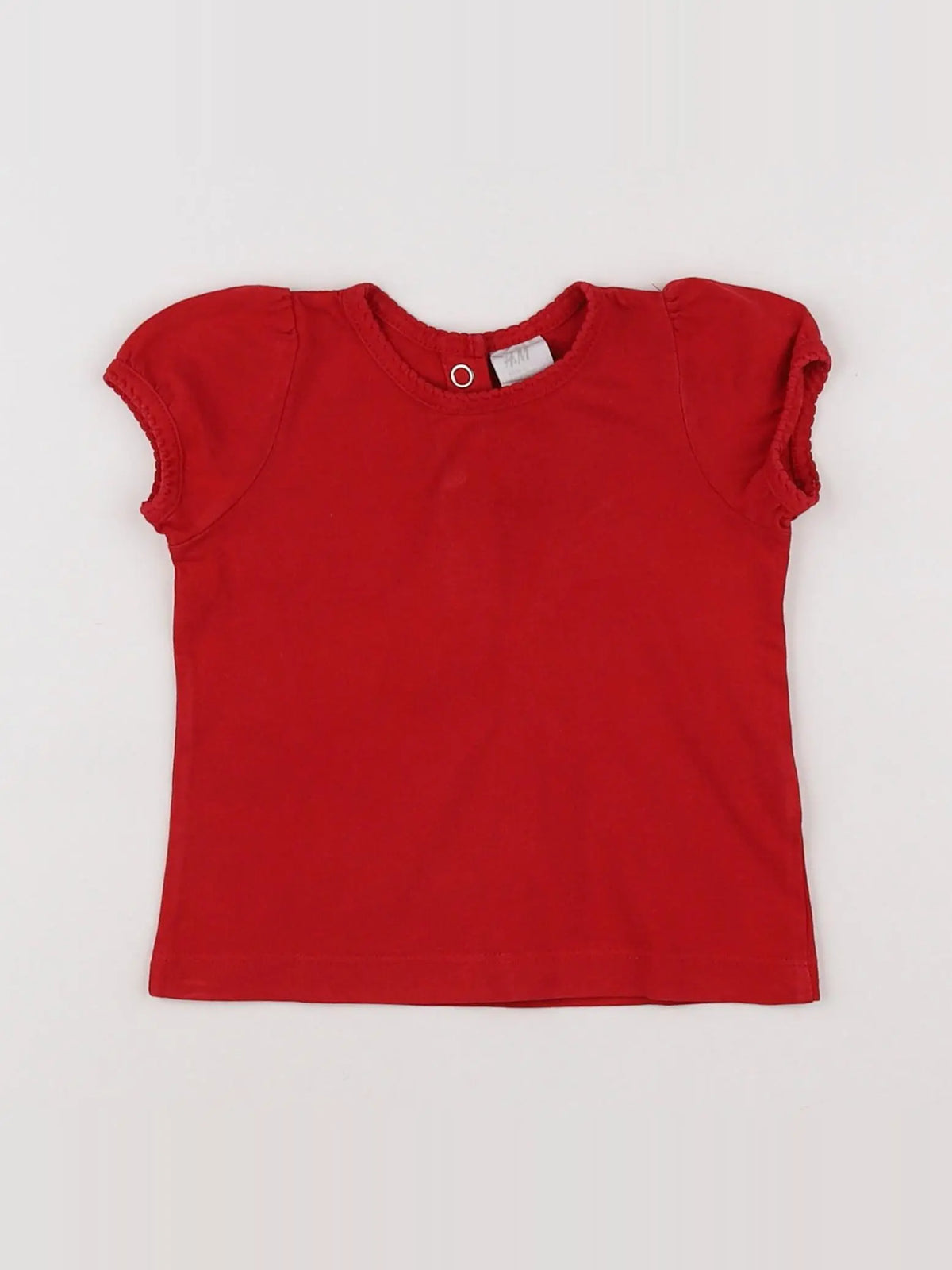 H&M - tee-shirt rouge - 2/4 mois