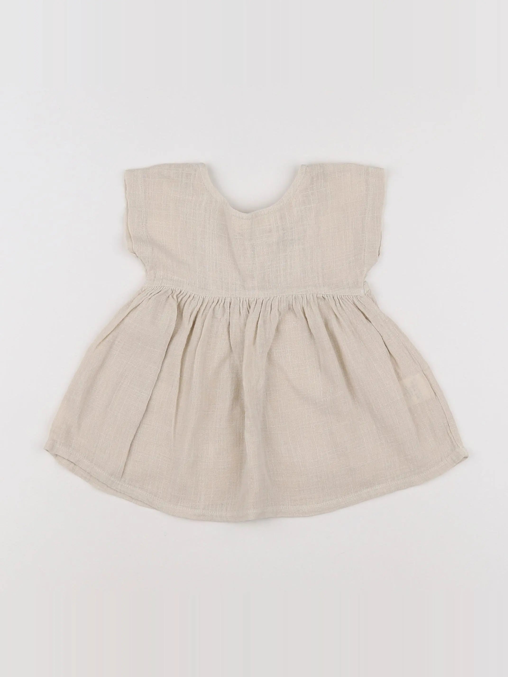 1+ In the family - robe beige - 6 mois