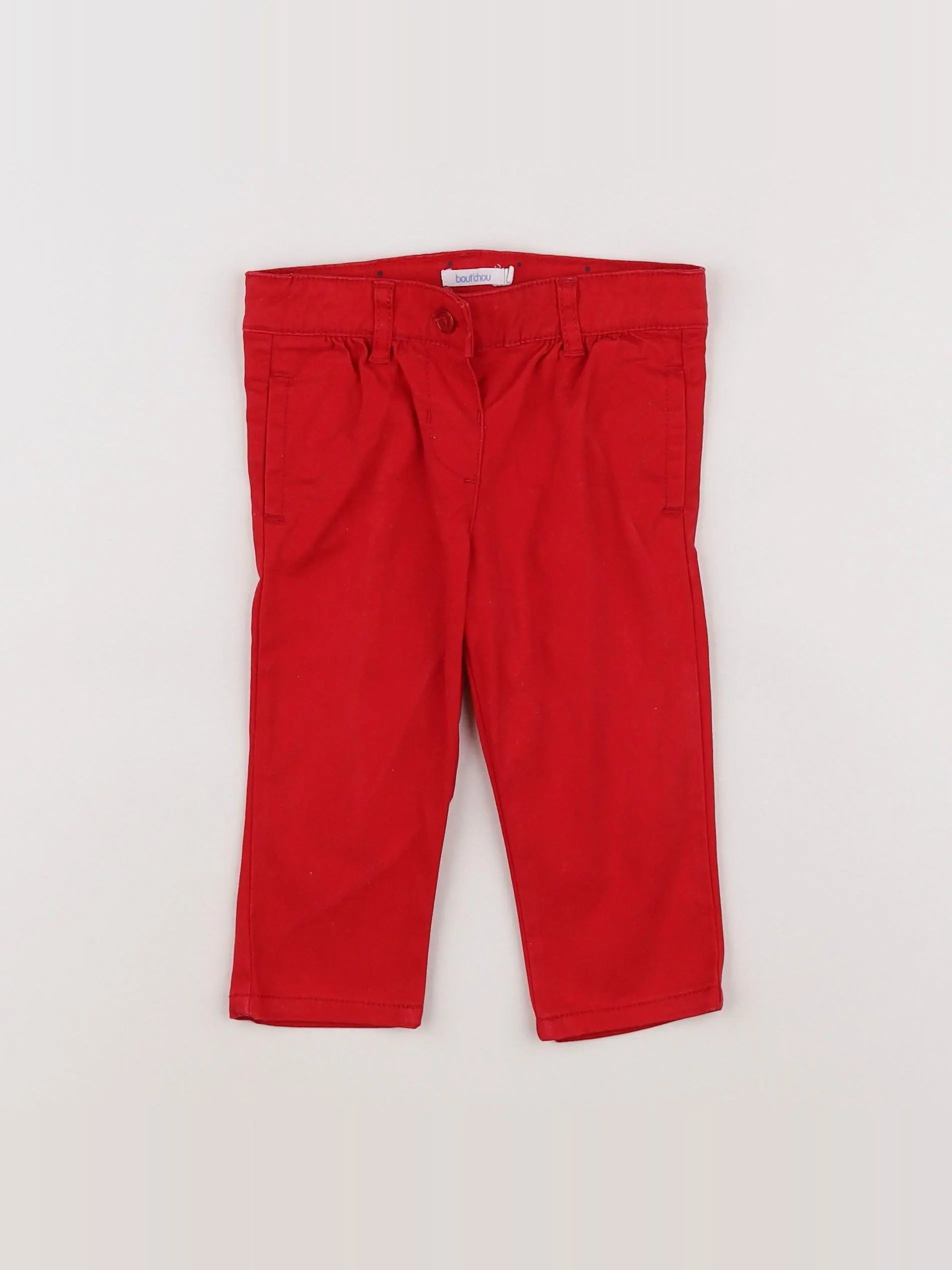 Boutchou - pantalon rouge - 6 mois