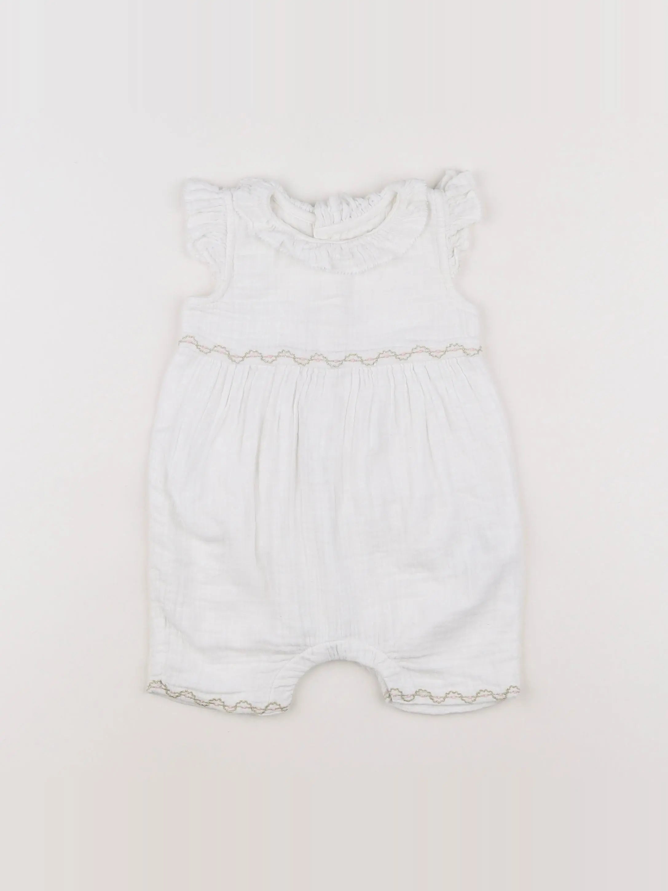 Boutchou - combinaison blanc - 6 mois