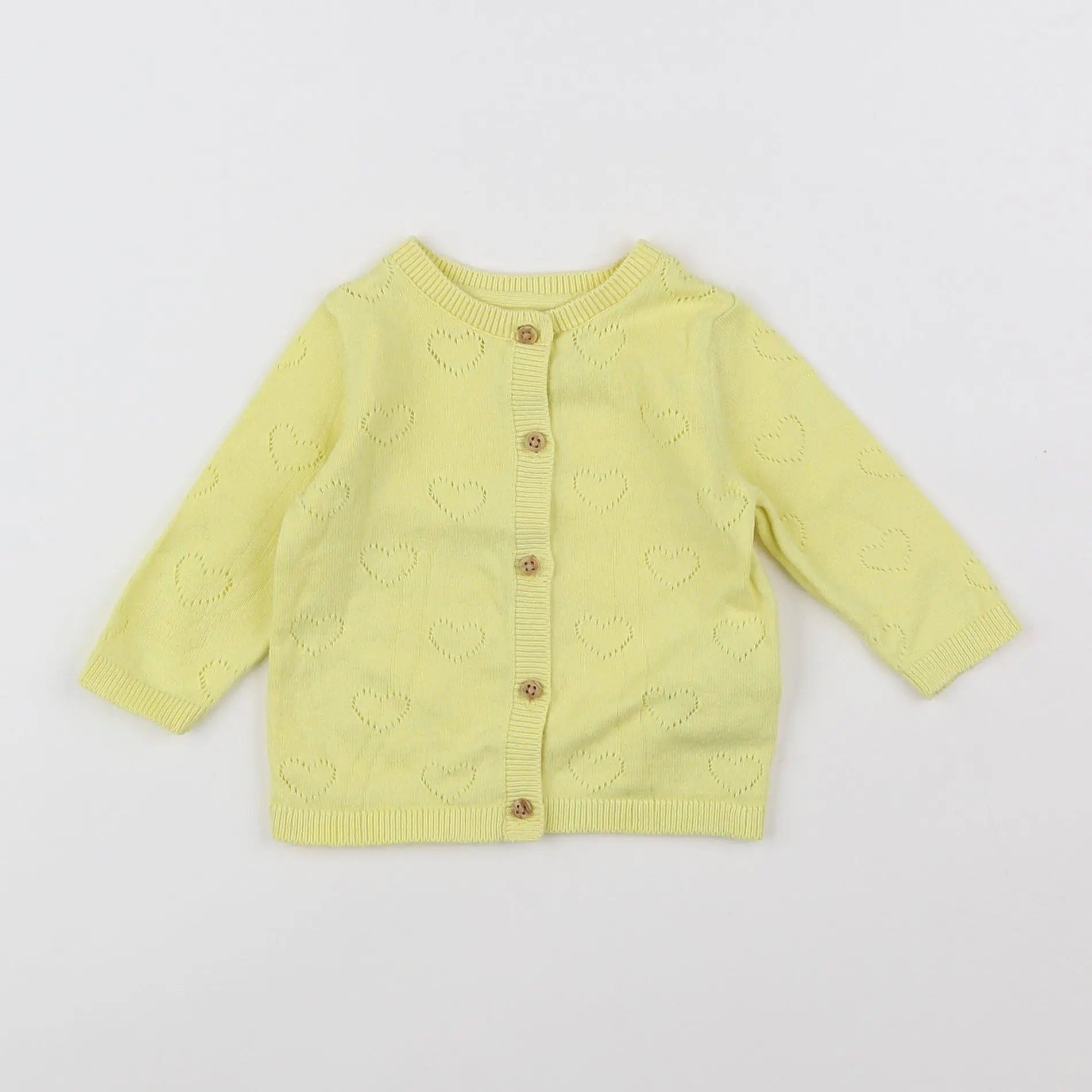 Vertbaudet - gilet jaune - 3 mois
