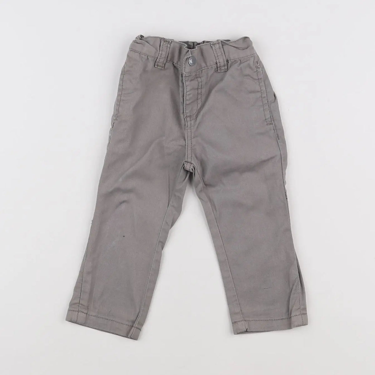 Vertbaudet - pantalon gris - 9 mois