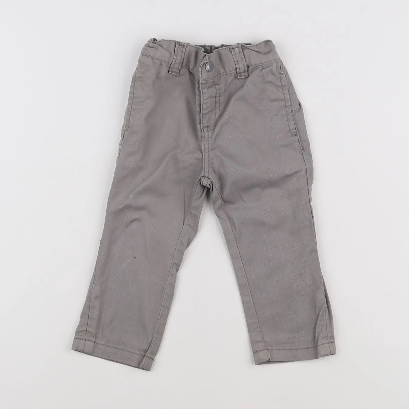Vertbaudet - pantalon gris - 9 mois