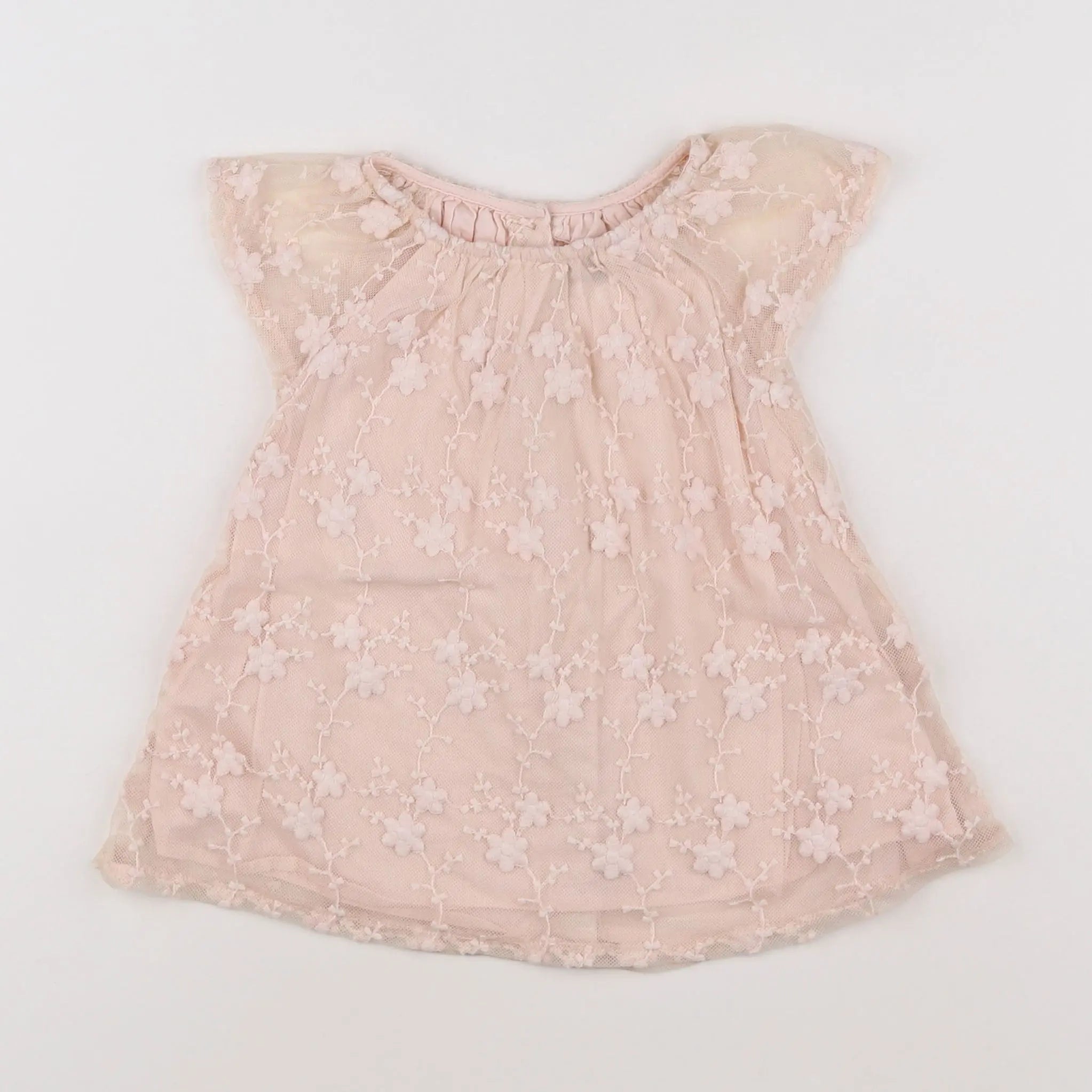 Vertbaudet - robe rose - 6 mois