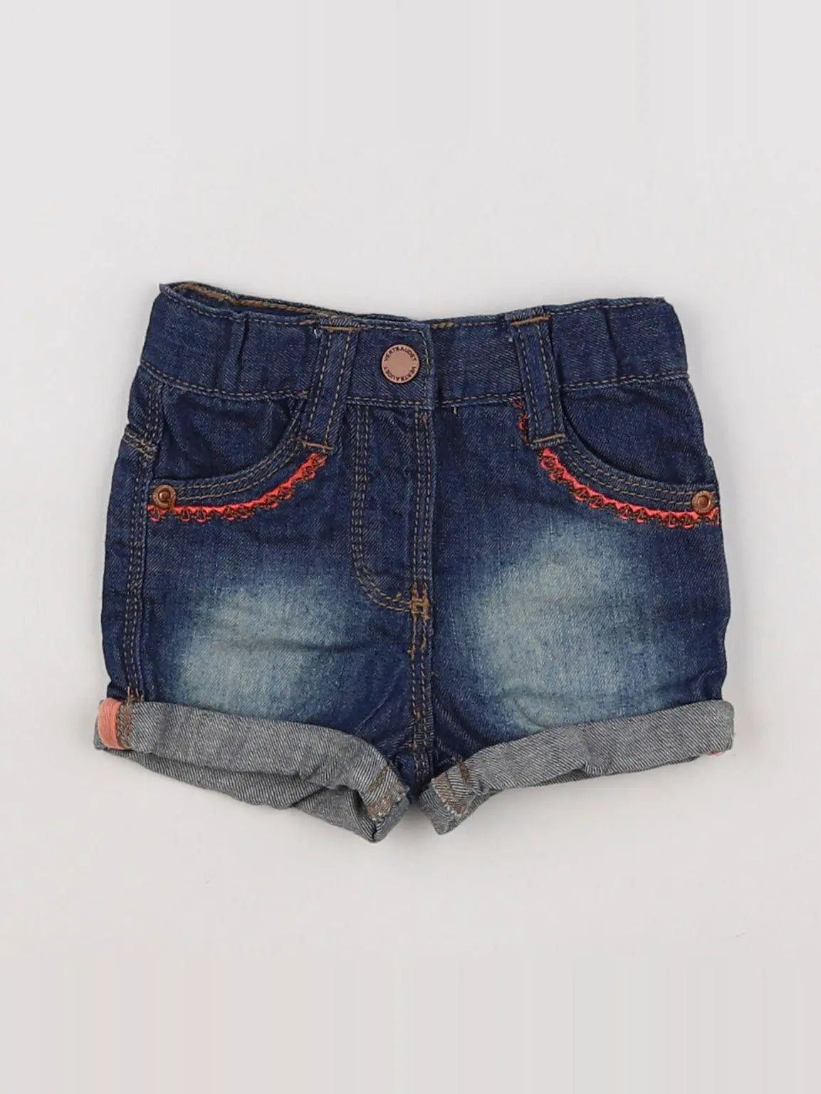 Vertbaudet - short bleu - 3 mois