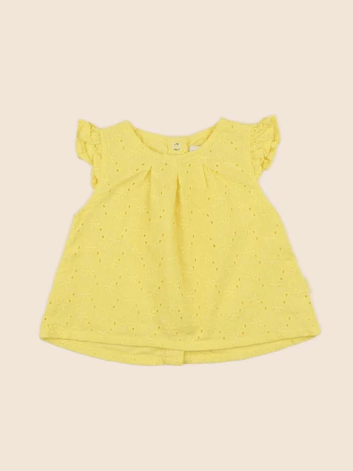 Vertbaudet - blouse jaune - 3 mois