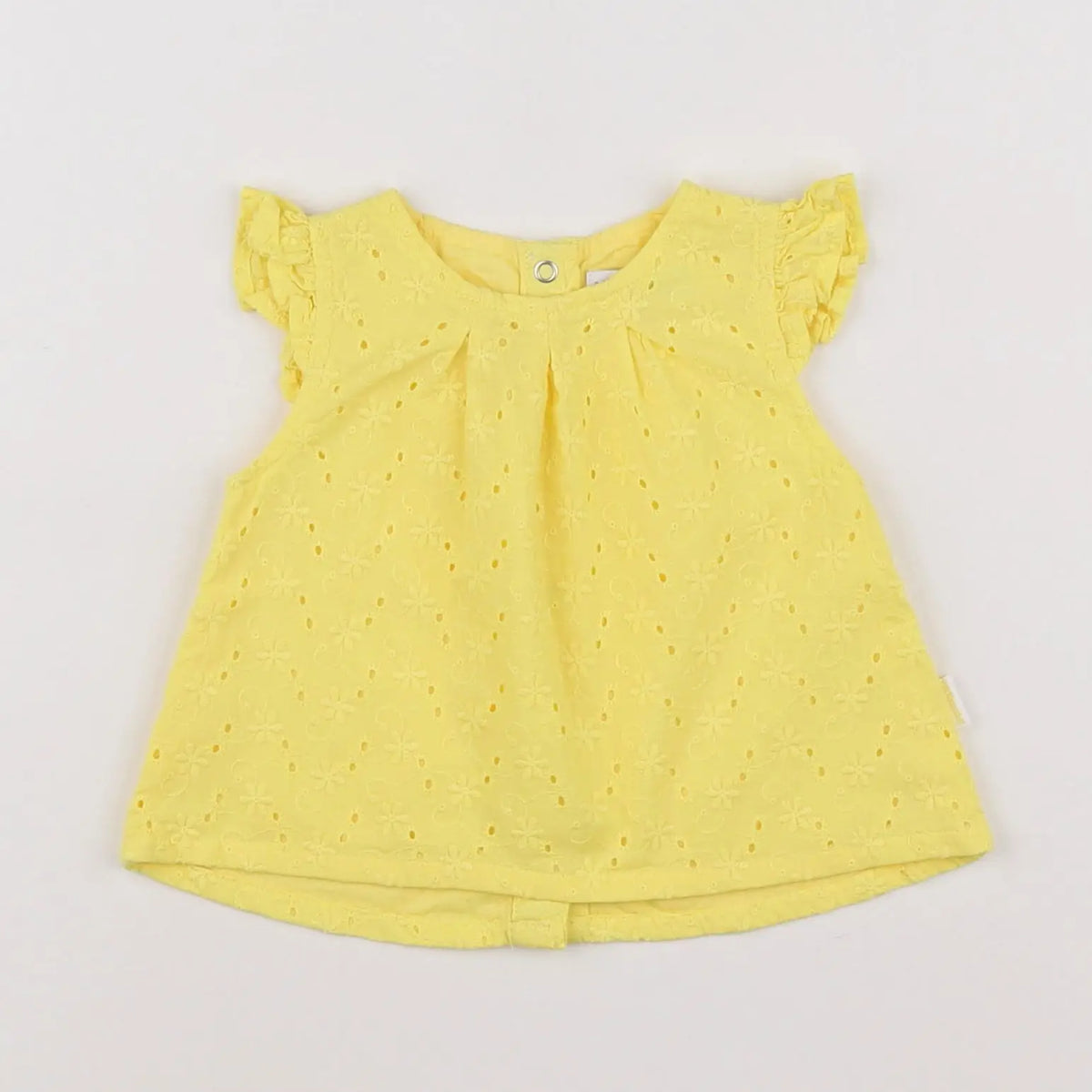 Vertbaudet - blouse jaune - 3 mois
