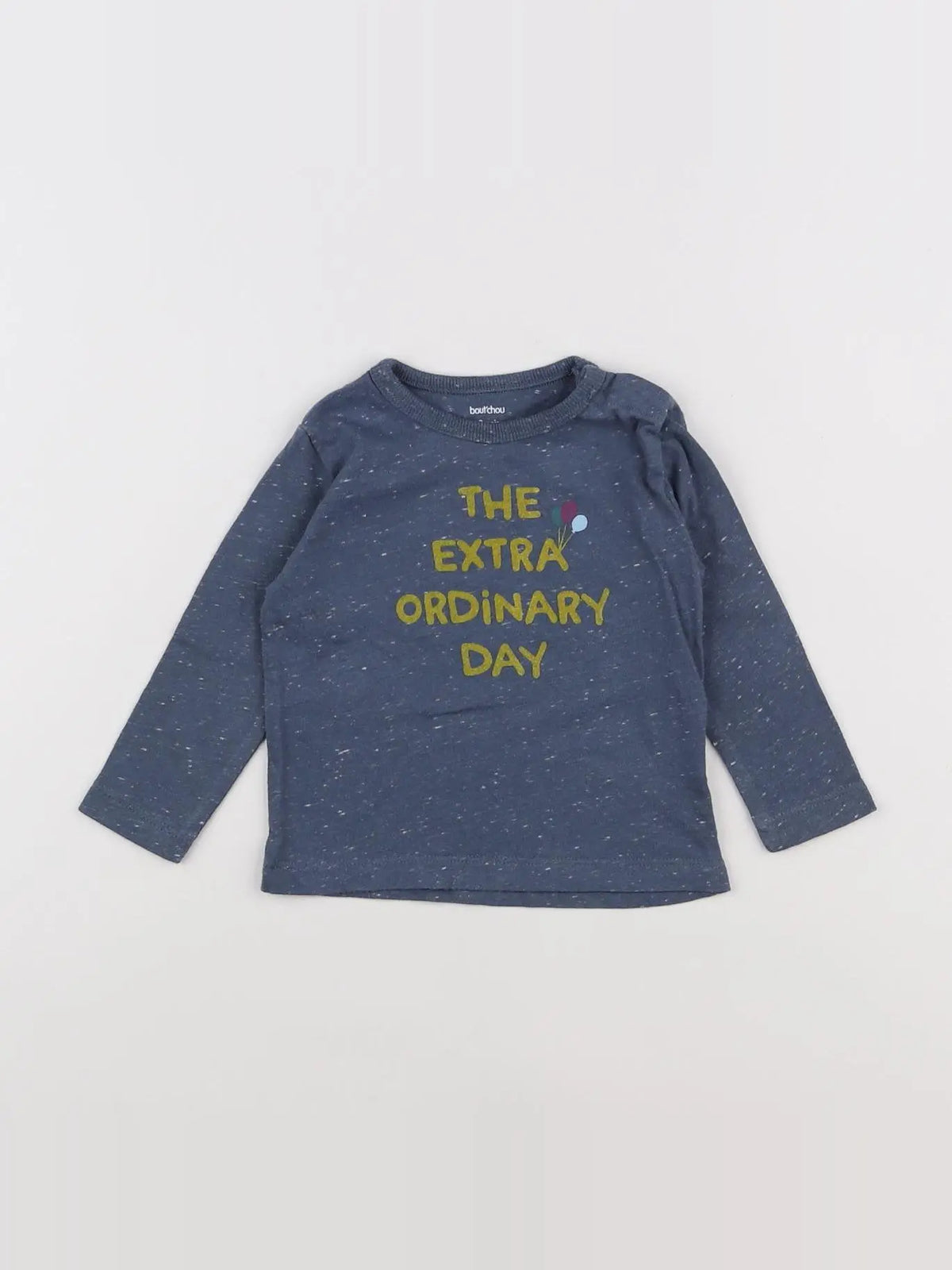 Boutchou - tee-shirt bleu - 9 mois
