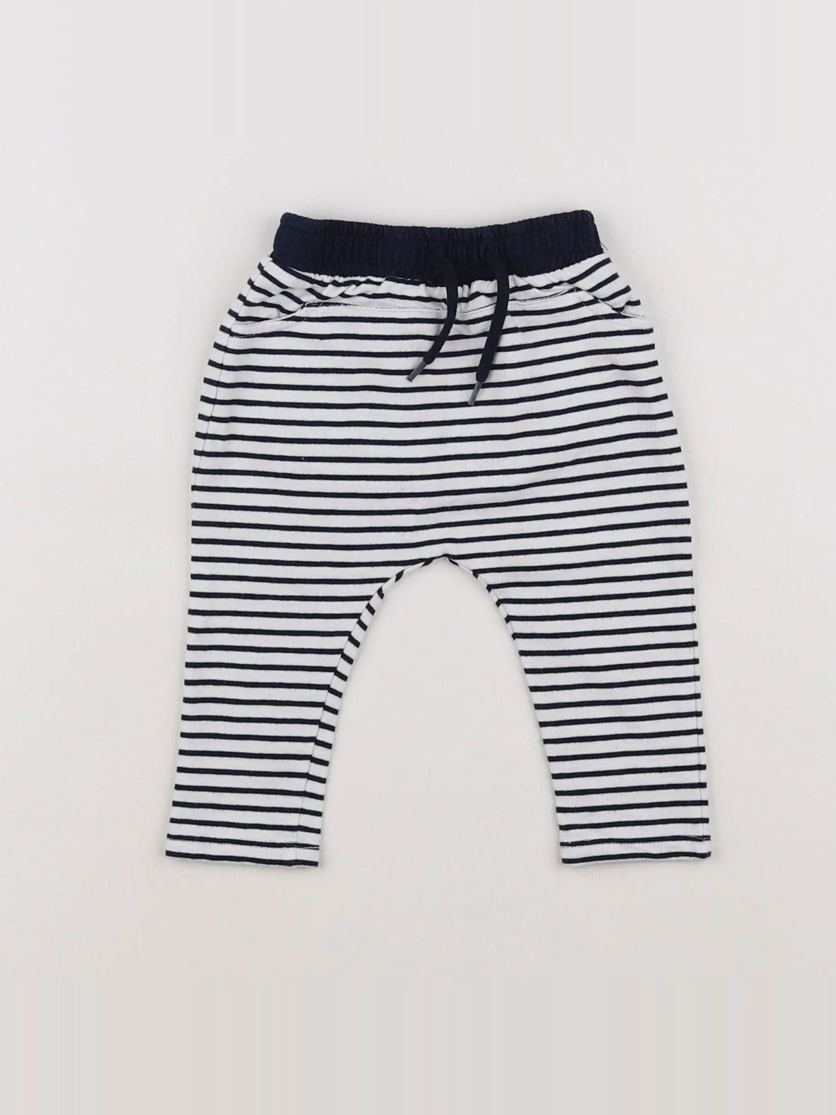 Vertbaudet - jogging bleu, blanc - 6 mois