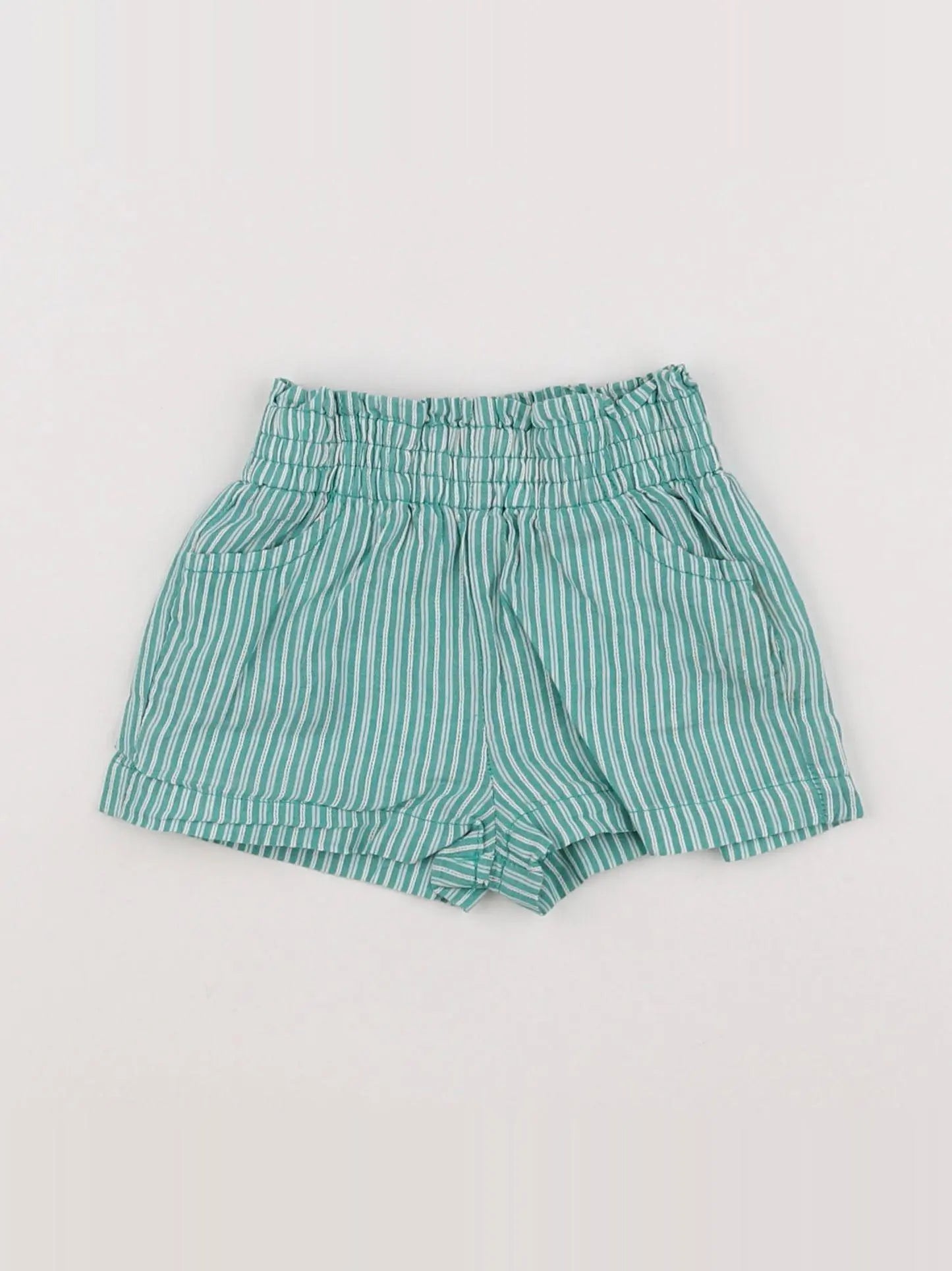 Tape à l'oeil - short blanc, vert - 6 mois