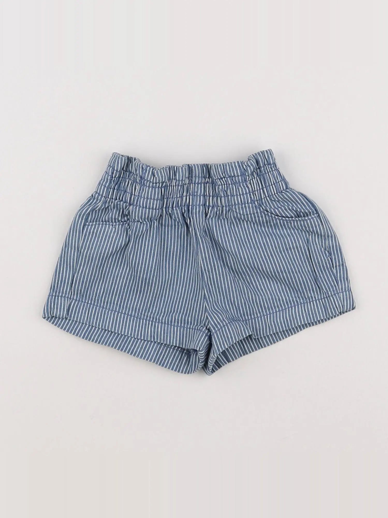 Tape à l'oeil - short blanc, bleu - 6 mois